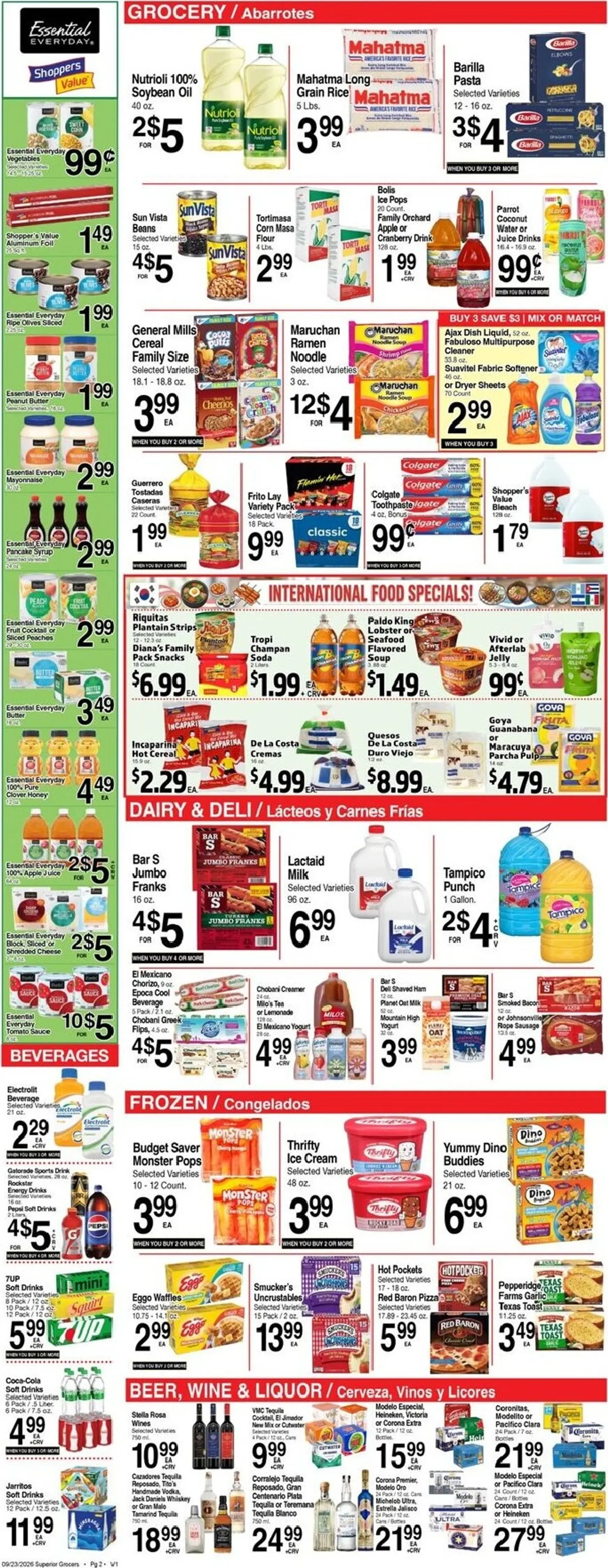 Weekly ad Current Superior Grocers leaflet valid from Wednesday 09/23/2026 to Tuesday 09/29/2026 from September 23 to September 29 2026 - Page 2