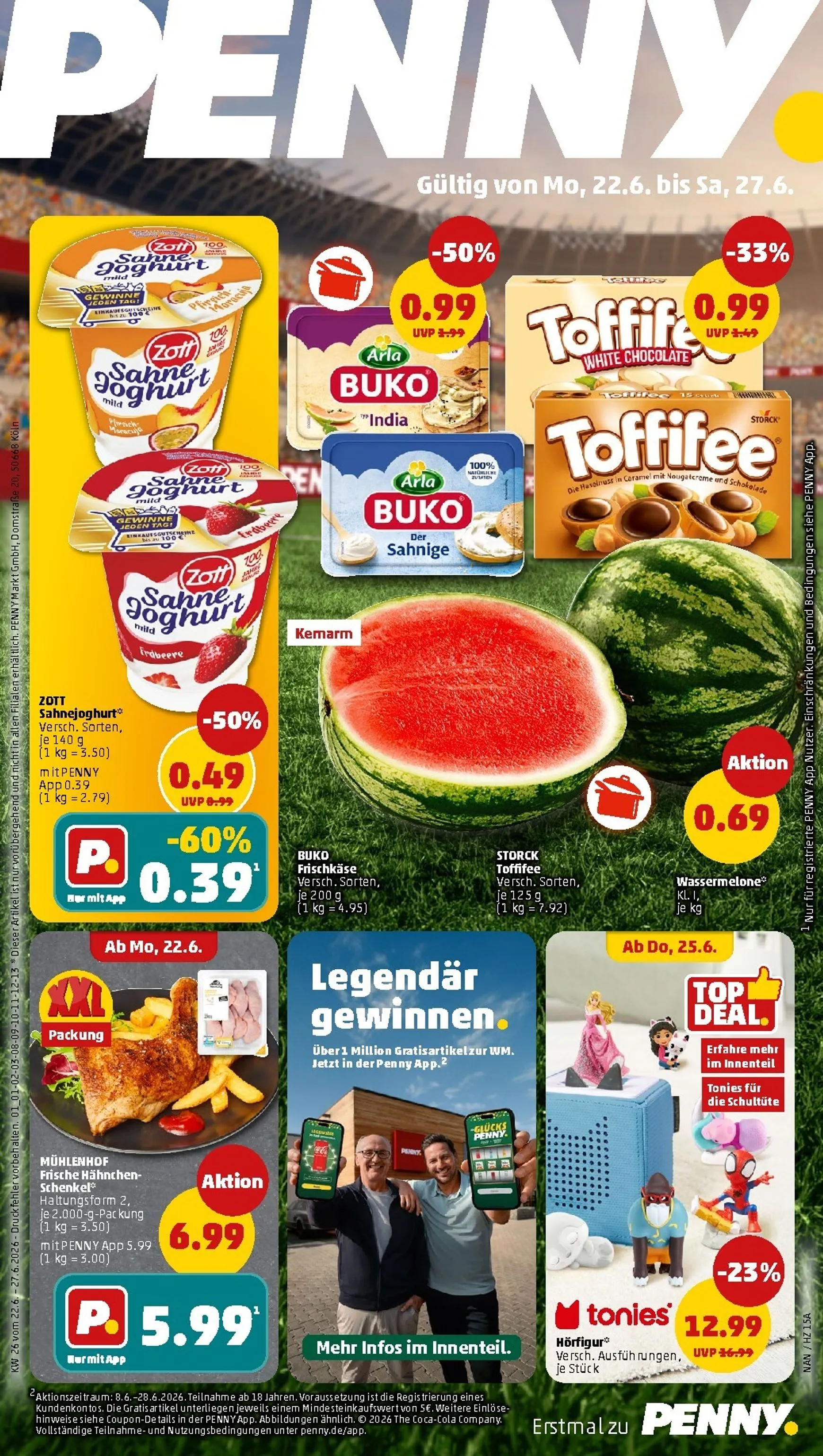 PENNY Prospekt nächste Woche – von Montag 22.06.2026 bis Samstag 27.06.2026
