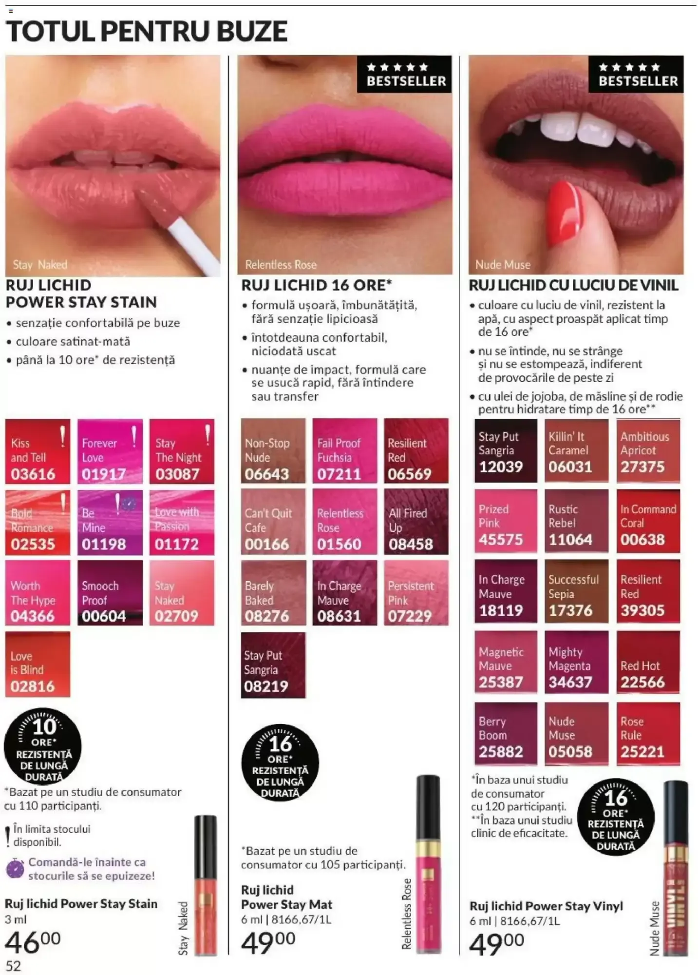 Catalog Avon | Campania 08/2026: Ruj Velvety Mousse de la 1 august până la 31 august 2026 - Revista Pagina 52