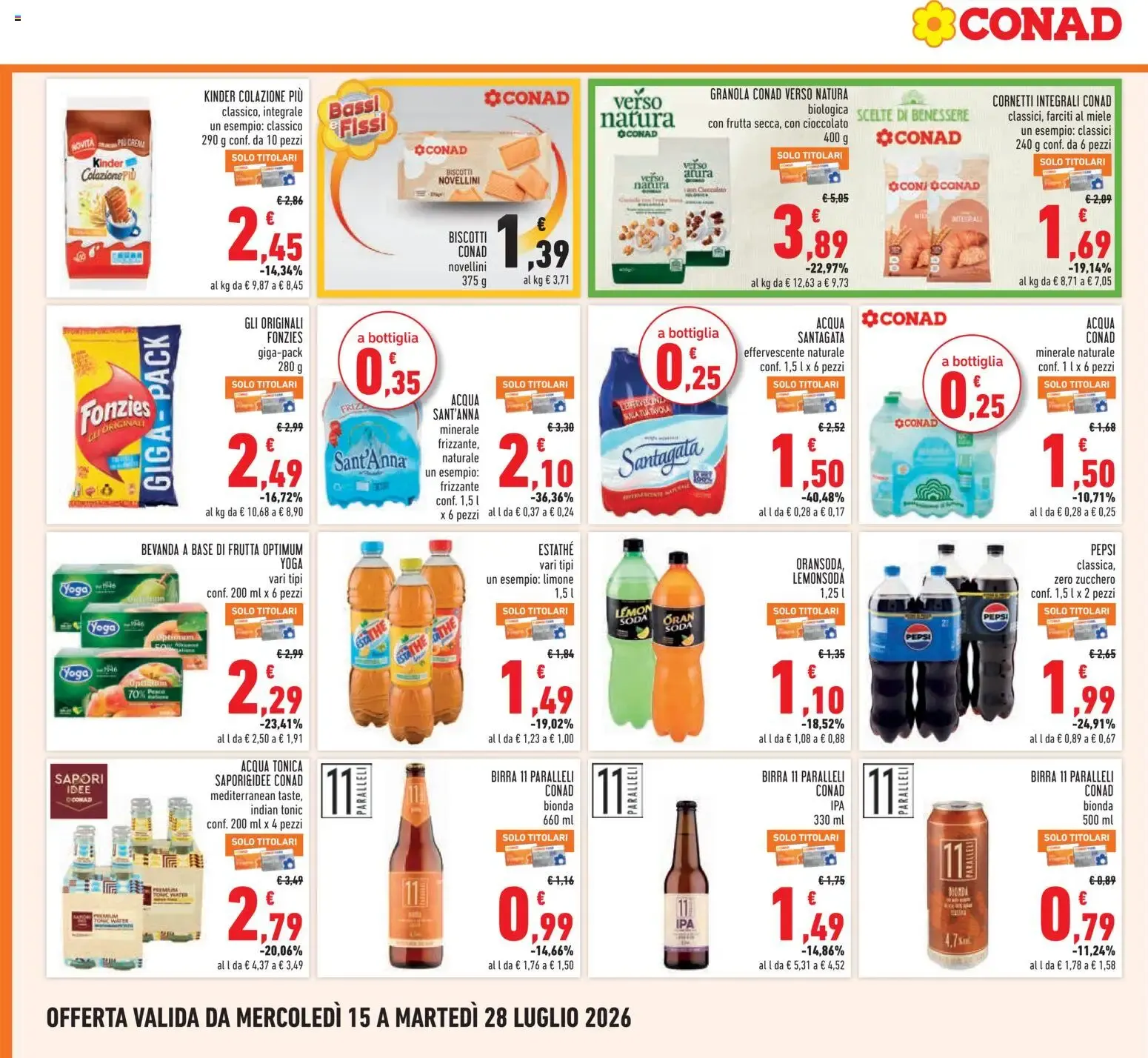 Volantino Conad dal 15/07/2026 > Anteprima da 15 luglio a 28 luglio di 2026 - Pagina del volantino 20