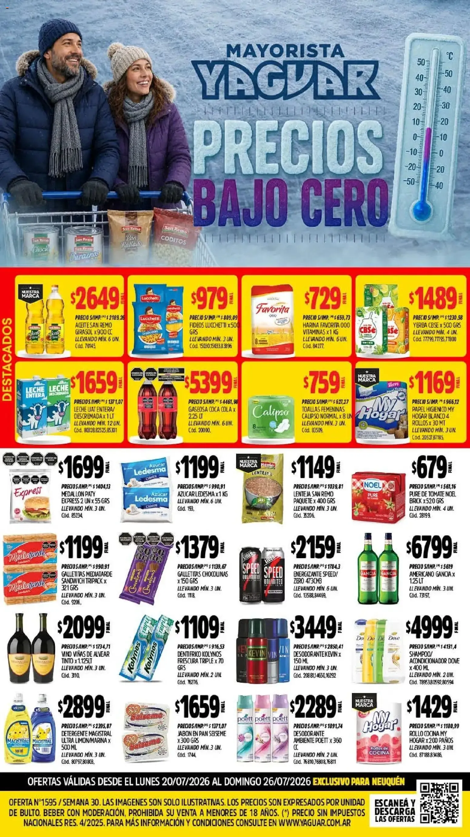 Ofertas de Yaguar - Oferta Semanal Neuquen del 20/07/2026 - 26/07/2026 20 de julio al 26 de julio 2026 - Página 1 del catálogo