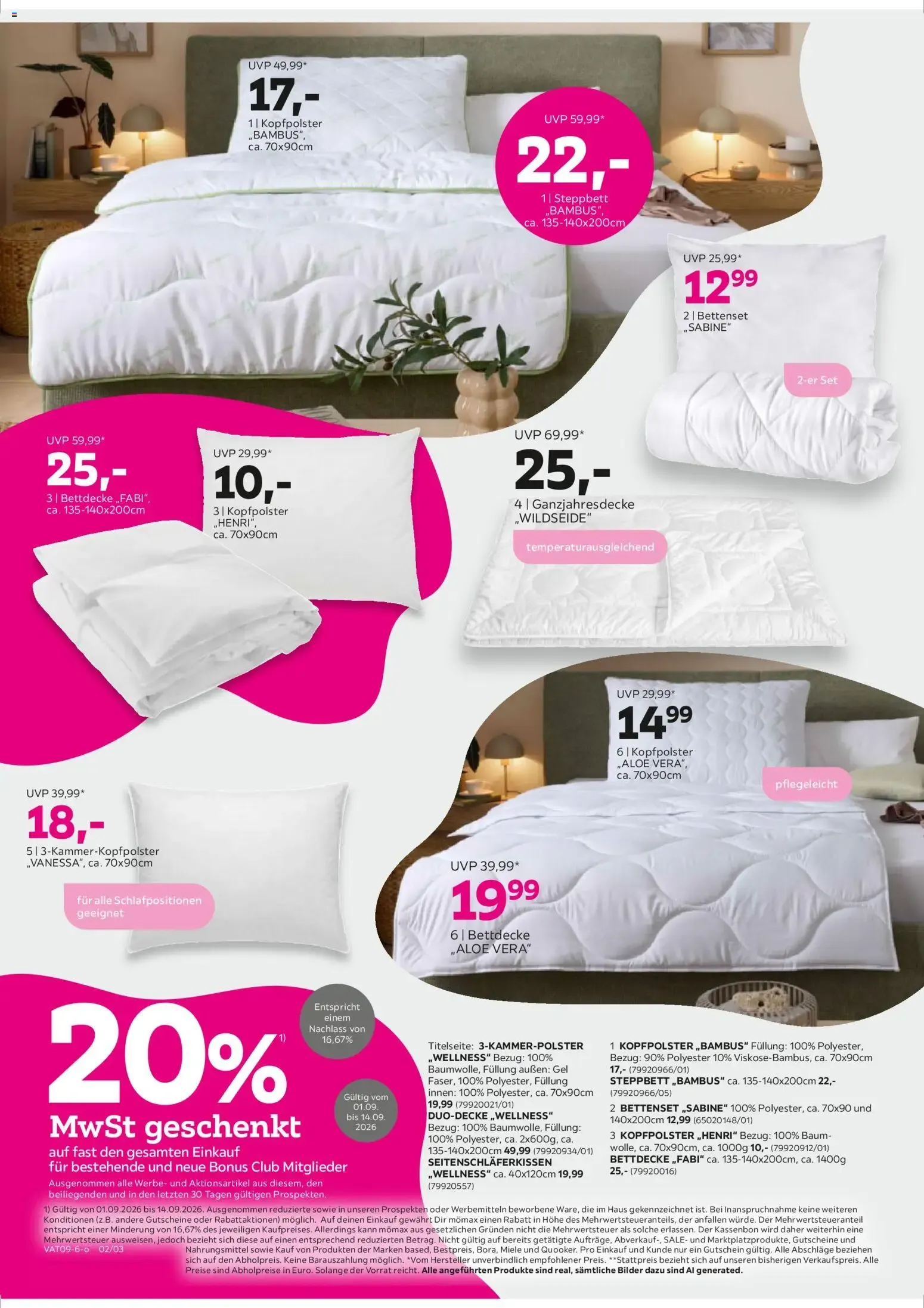 Mömax Prospekt: Pink Shopping Aktionen von 1. September bis 14. September 2026 - Flugblätt seite 2