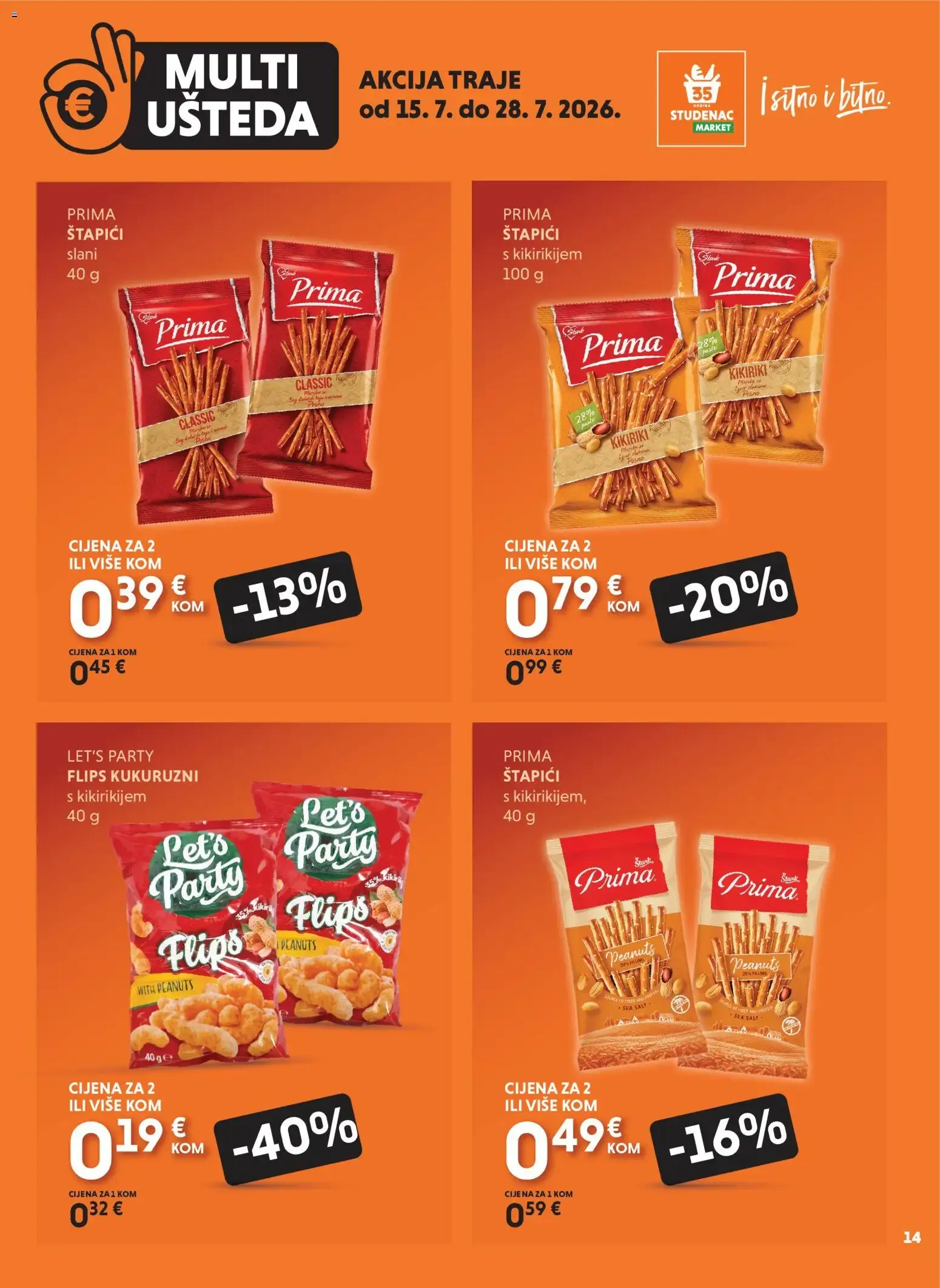 Katalog Multi Ušteda od 15. srpnja do 28. srpnja 2026. - Pregled Stranica 14