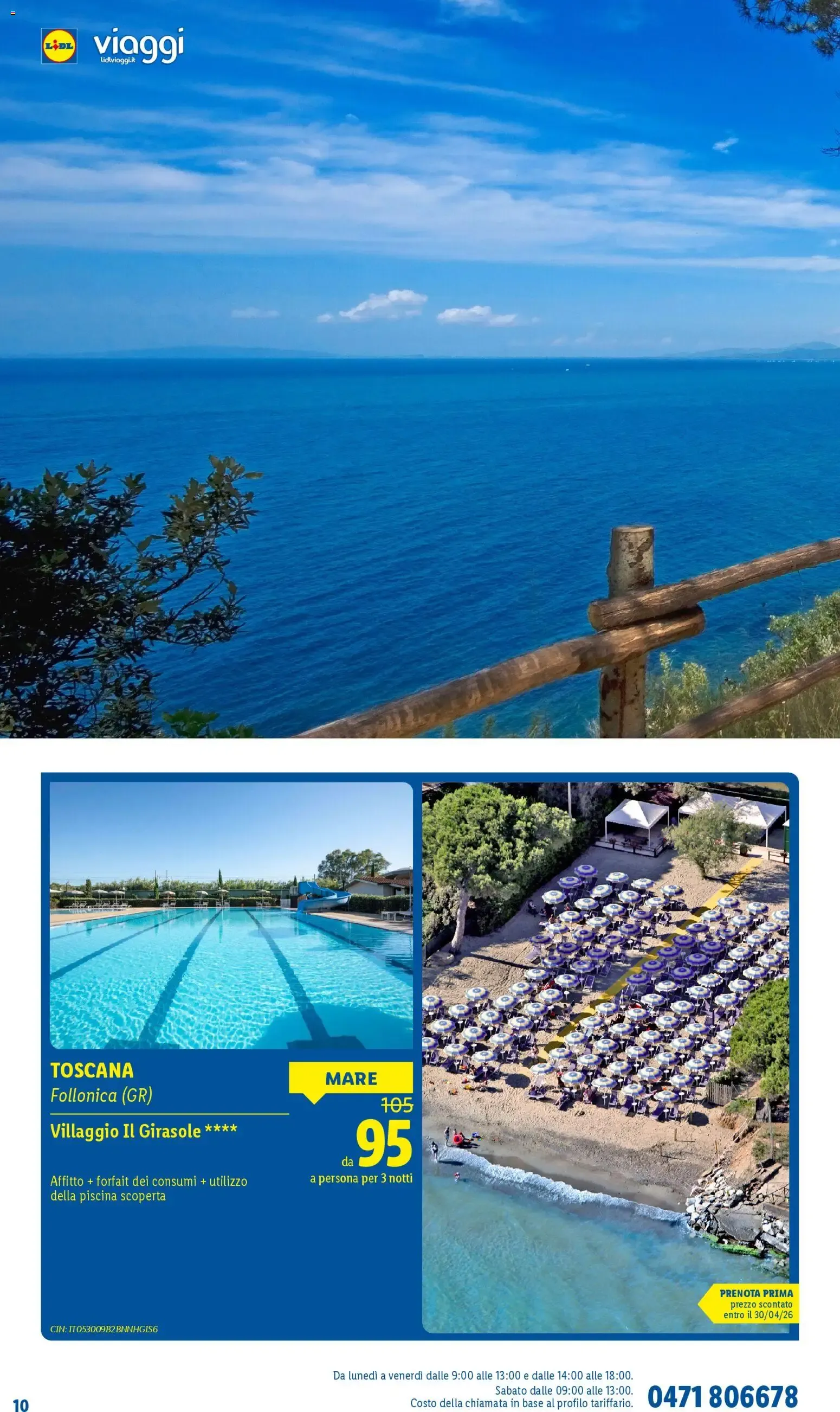 Lidl Viaggi: Vacanze da sogno per la tua estate da 11 marzo a 20 settembre di 2026 - Pagina del volantino 10