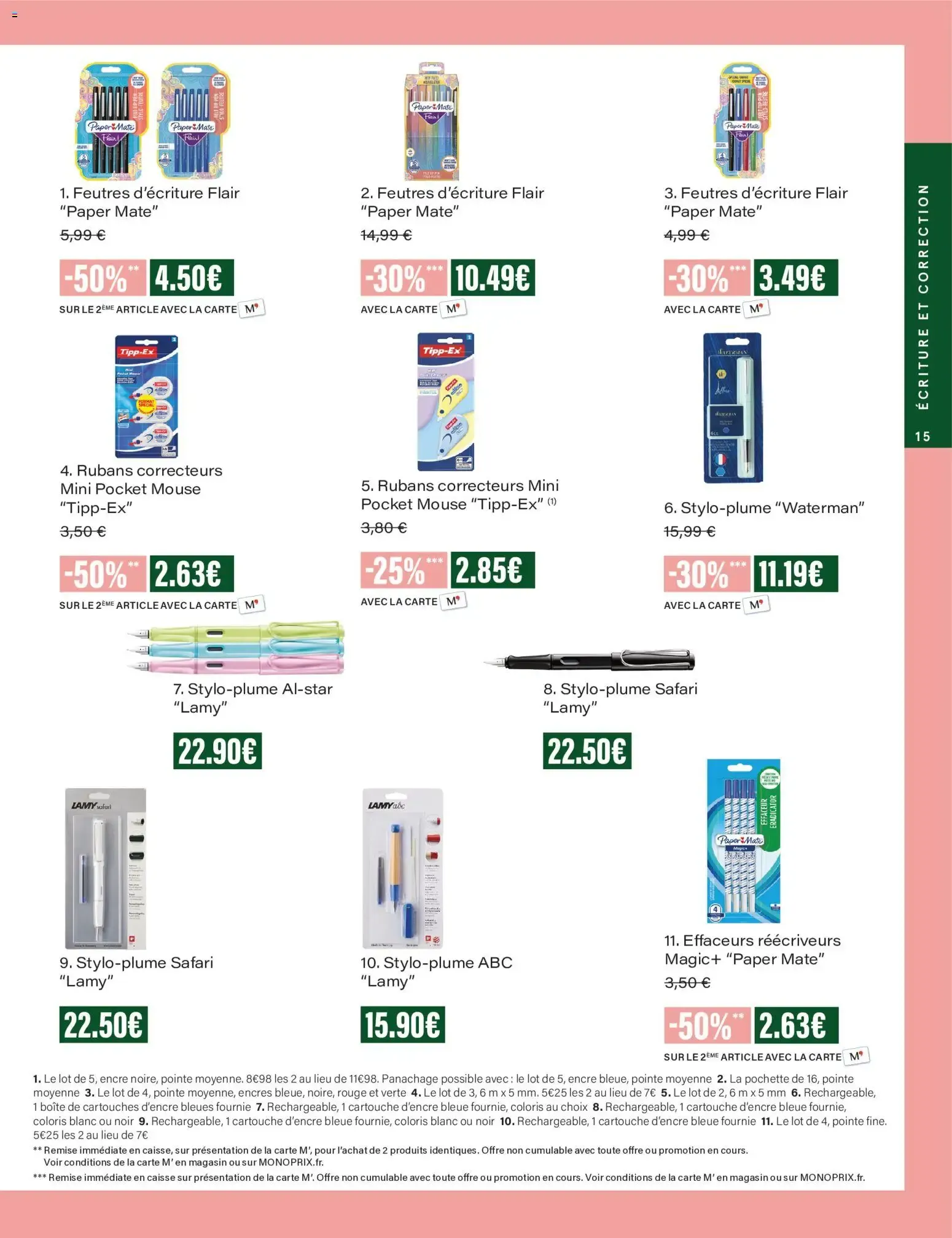 Monoprix - Ofertas en material escolar du 4 août au 6 septembre 2026 - Catalogue page 15