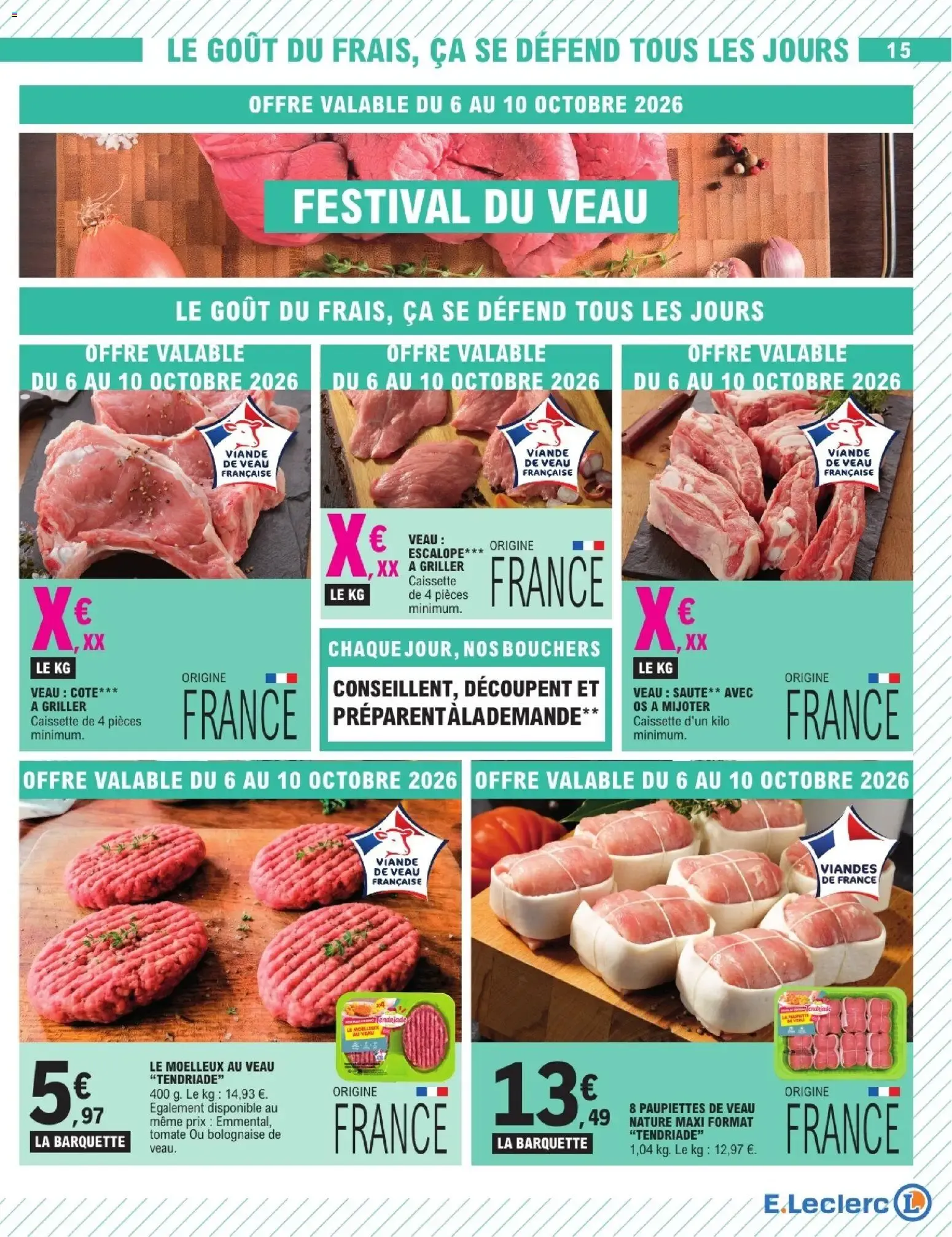 E.Leclerc: Que des promos en or pour le quotidien! du 6 octobre au 17 octobre 2026 - Catalogue page 15