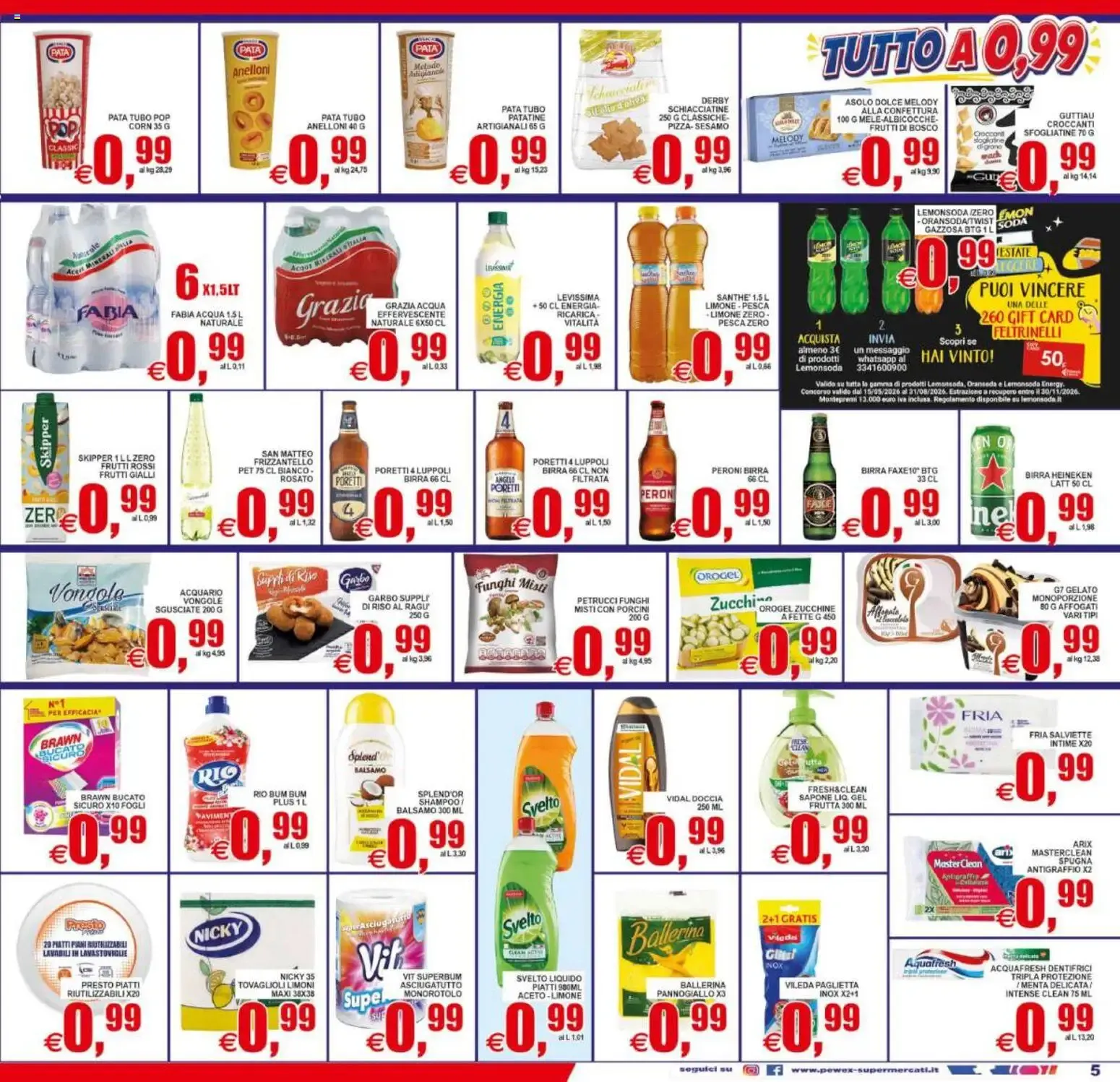 Ultramercato - Tutto a 0,99€ da 31 luglio a 11 agosto di 2026 - Pagina del volantino 5
