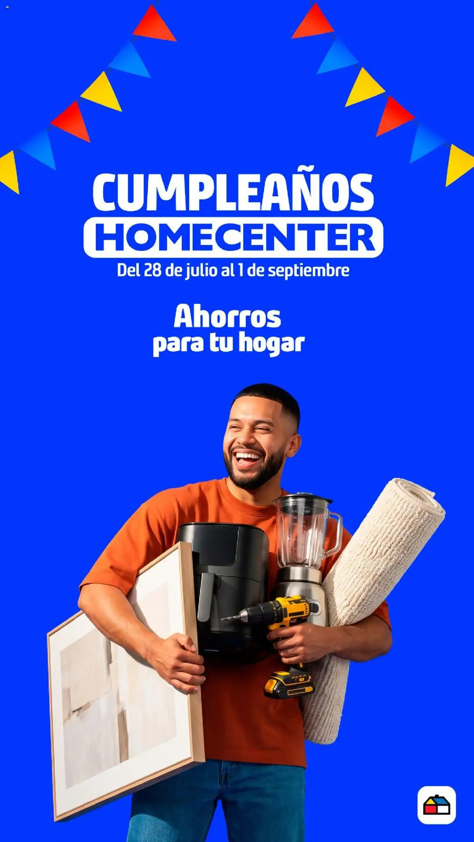 Catalogo de Cumpleaños Homecenter 28 de julio al 1 de septiembre 2026 - Pag 1