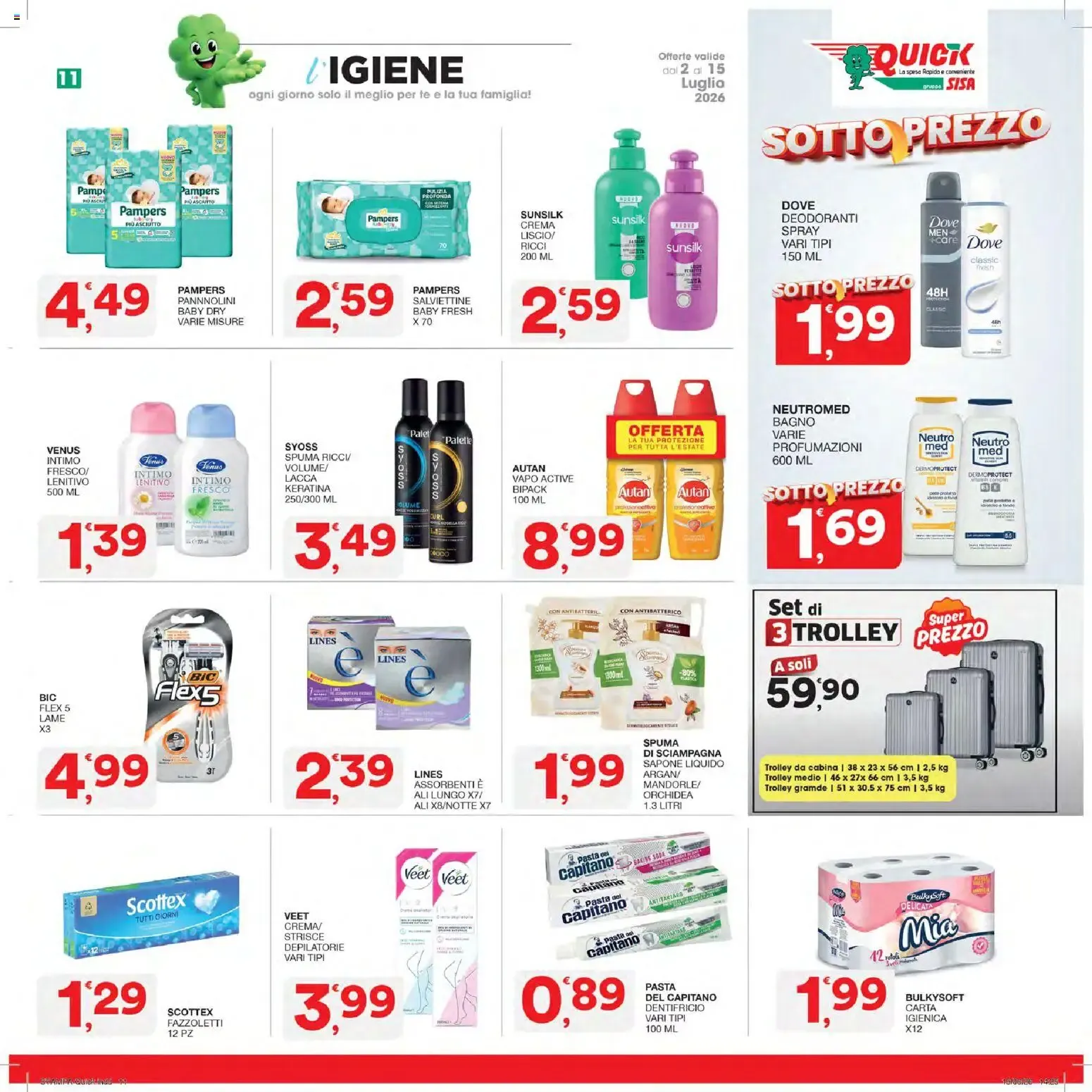 Nuovo SISA volantino Quick dal 02/07/2026 > offerte anteprima 🛍️ da 2 luglio a 15 luglio di 2026 - Pagina del volantino 11