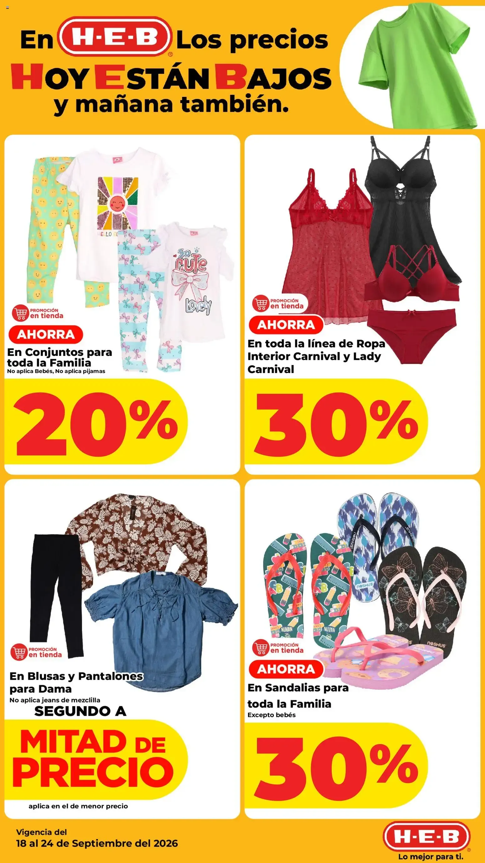 Catálogo de H-E-B: Los precios hoy están bajos y mañana también. 18 de septiembre al 24 de septiembre 2026 - Pagina 14