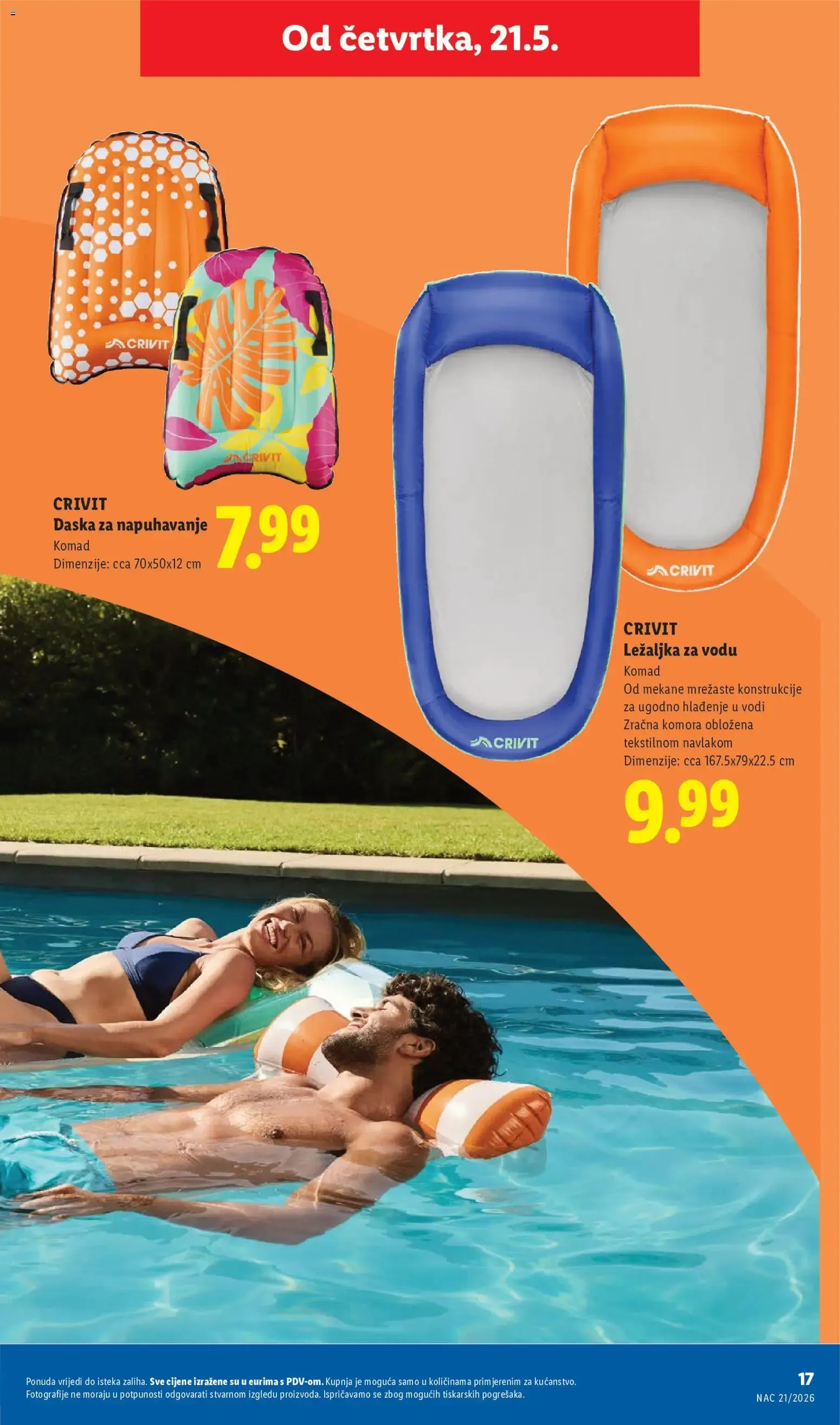 Katalog Lidl CRIVIT Find your move novi od 18.05.2026 na listanje > letak digitalni od 18. svibnja do 31. kolovoza 2026. - Pregled Stranica 17