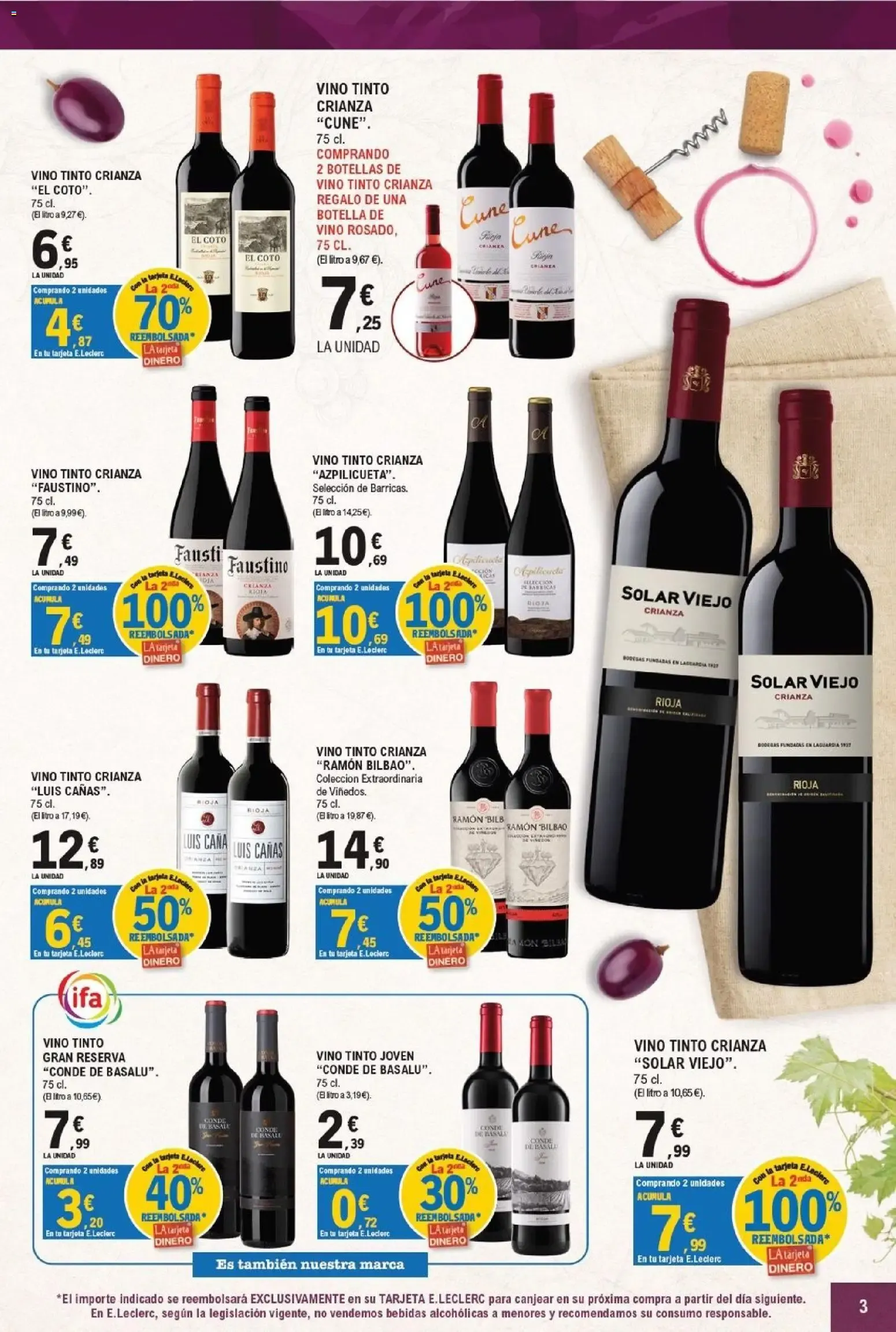 Catálogo de E.Leclerc - Feria del Vino 16 de septiembre al 4 de octubre 2026 - Página 3