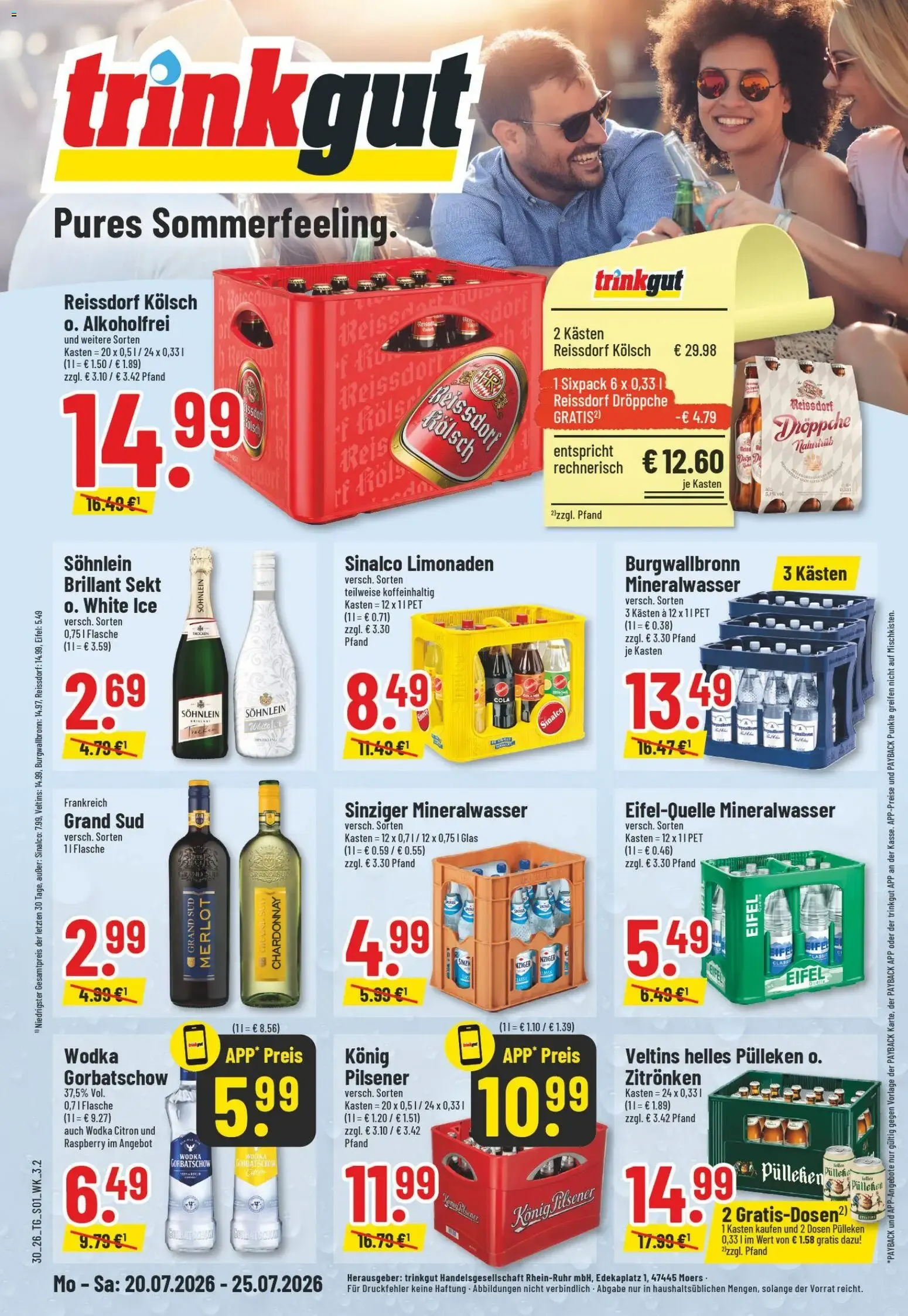 Trinkgut Prospekt ab 20.07.2026 > Angebote ab Montag