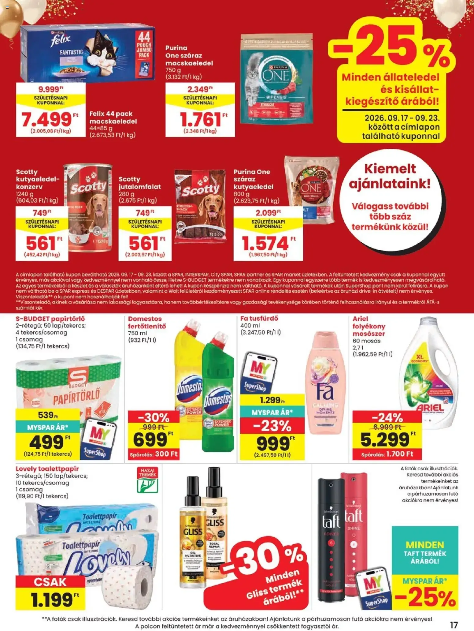 Katalógus Spar akciós újság - 2026.09.17.-tól szeptember 17.-tól szeptember 23.-ig 2026. - Oldal 17