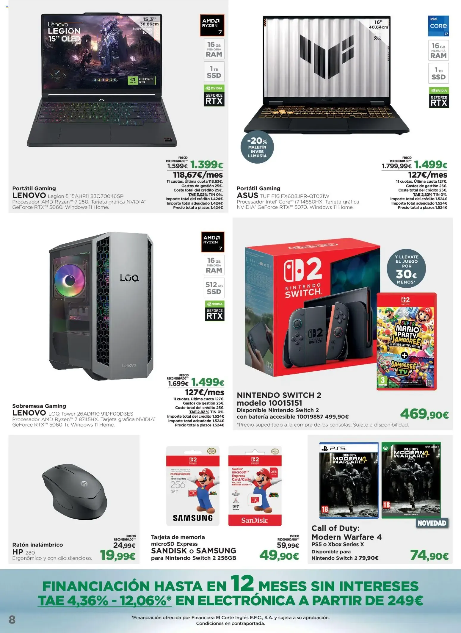Catálogo de El Corte Inglés Los Tecnoprecios 26/10/2026 │Catálogo 26 de octubre al 1 de noviembre 2026 - Página 8