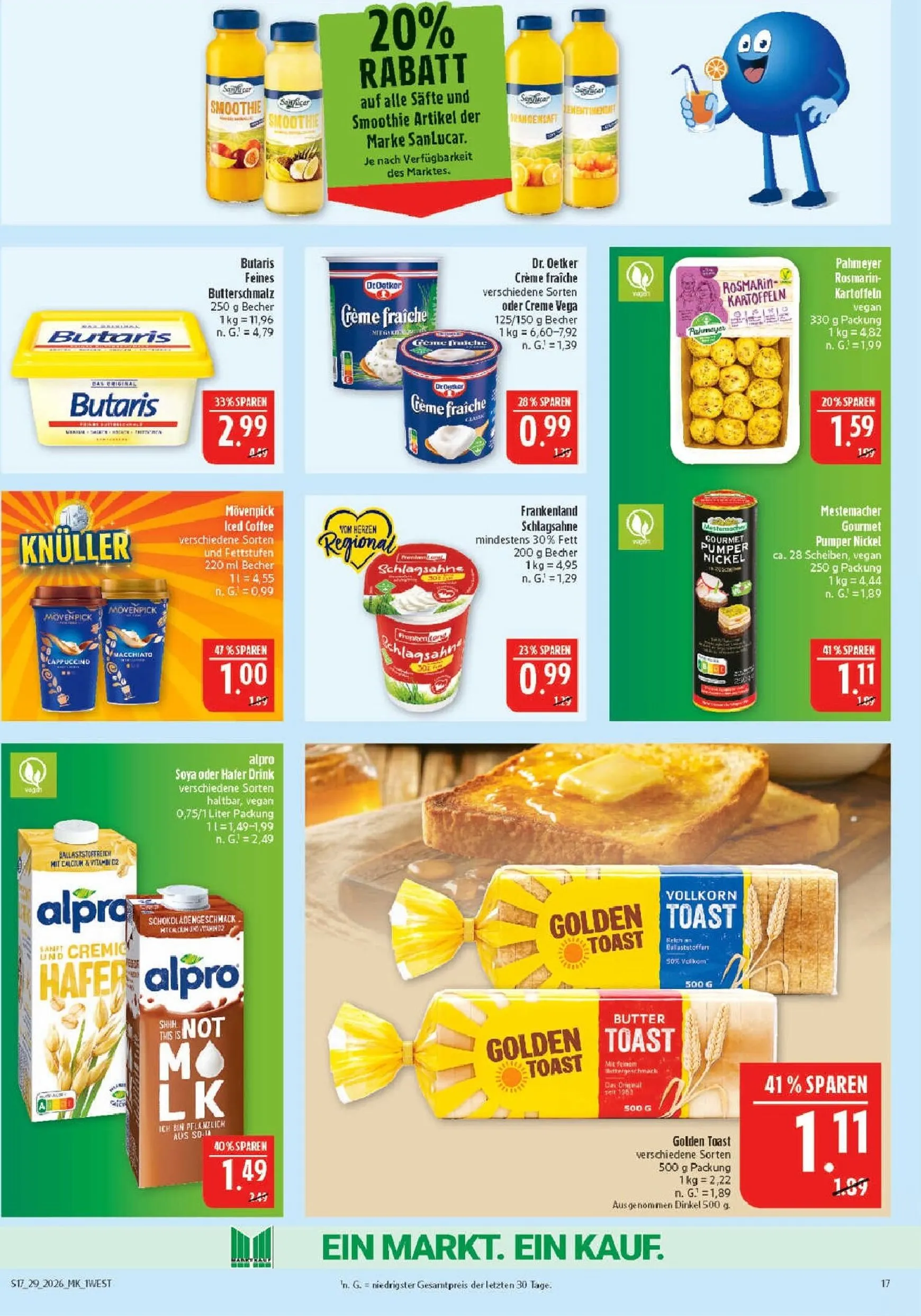 Marktkauf Prospekt – von Montag 13.07.2026 bis Samstag 18.07.2026 von 13. Juli bis 18. Juli 2026 - Prospekt seite 17
