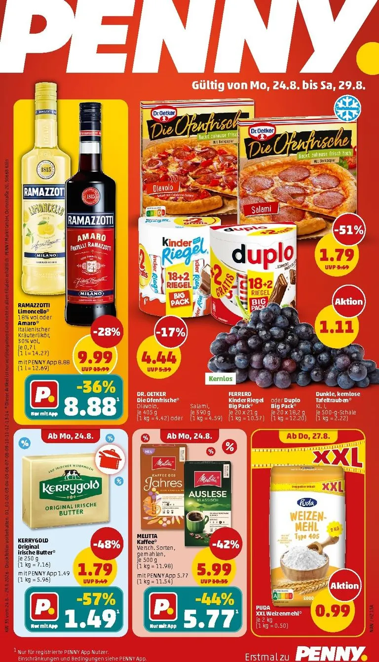 PENNY Prospekt nächste Woche – von Montag 24.08.2026 bis Samstag 29.08.2026