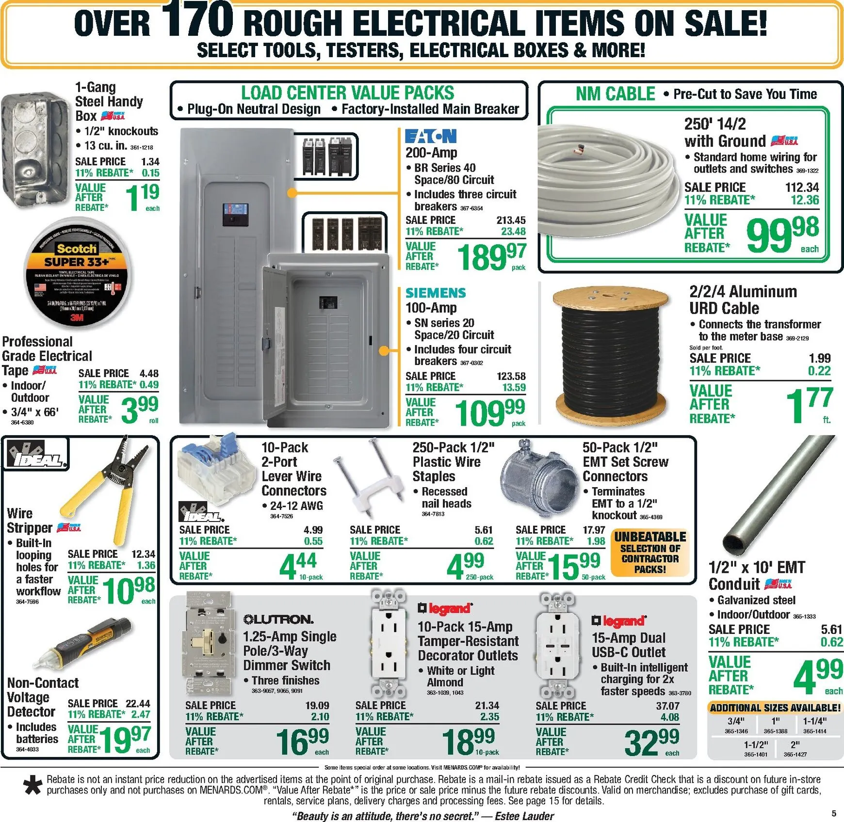 Weekly ad Current Menards - 11% Rebate* Sale leaflet valid from Thursday 10/01/2026 to Sunday 10/11/2026 from October 1 to October 11 2026 - Page 7