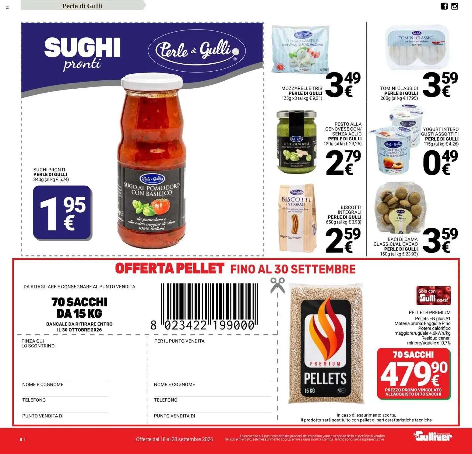 Nuovo Gulliver volantino dal 18/09/2026 > offerte anteprima 🛍️ da 18 settembre a 28 settembre di 2026 - Pagina del volantino 8