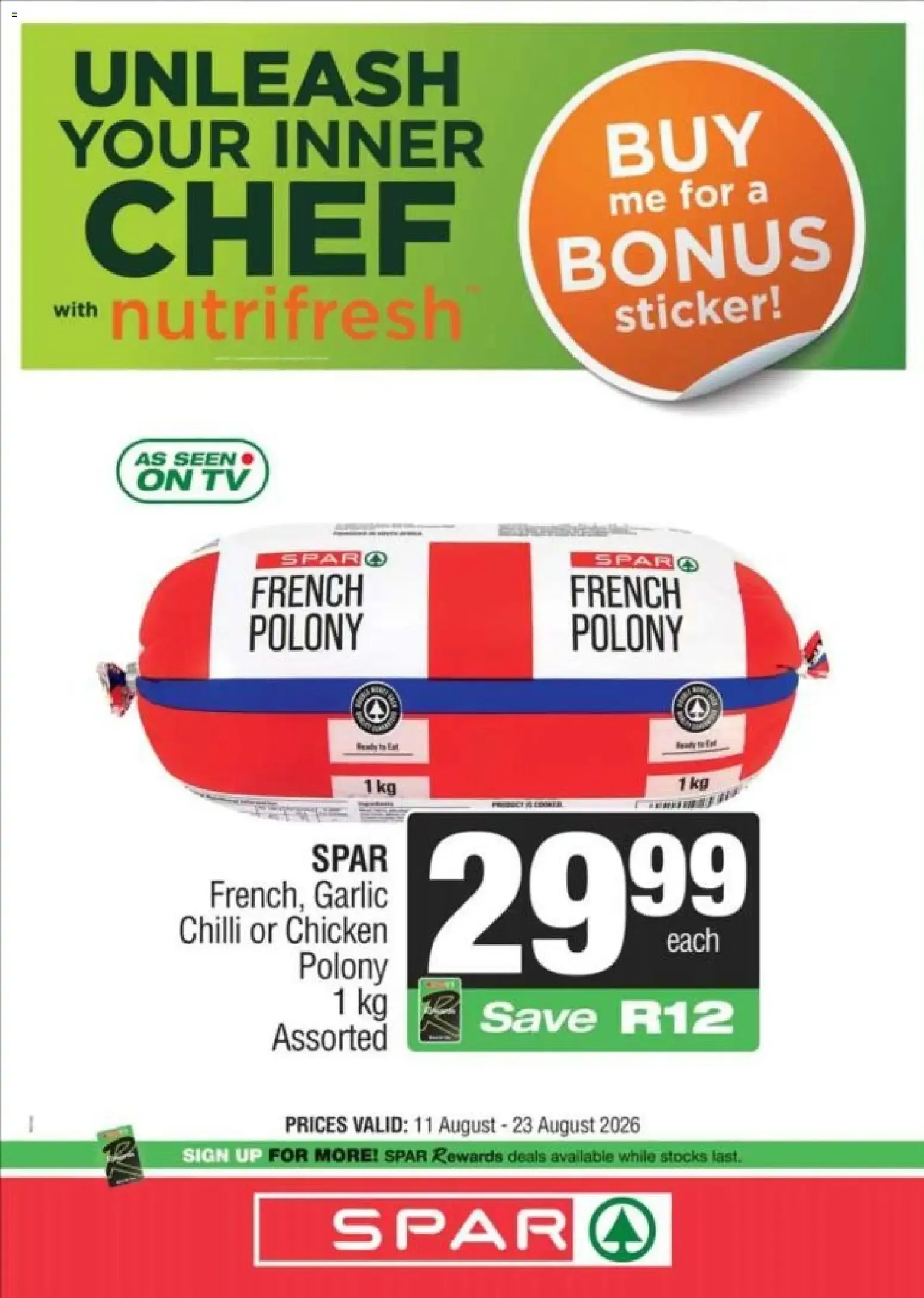 Spar Specials (11/08/2026 - 23/08/2026) Online from 11 August to 23 August 2026 - Catalogue Page 4