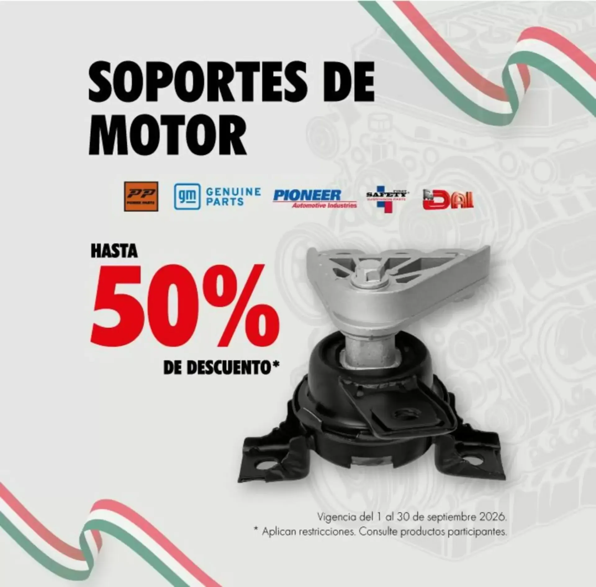 Catálogo de Soportes de Motor 1 de septiembre al 30 de septiembre 2026 - Pagina 1
