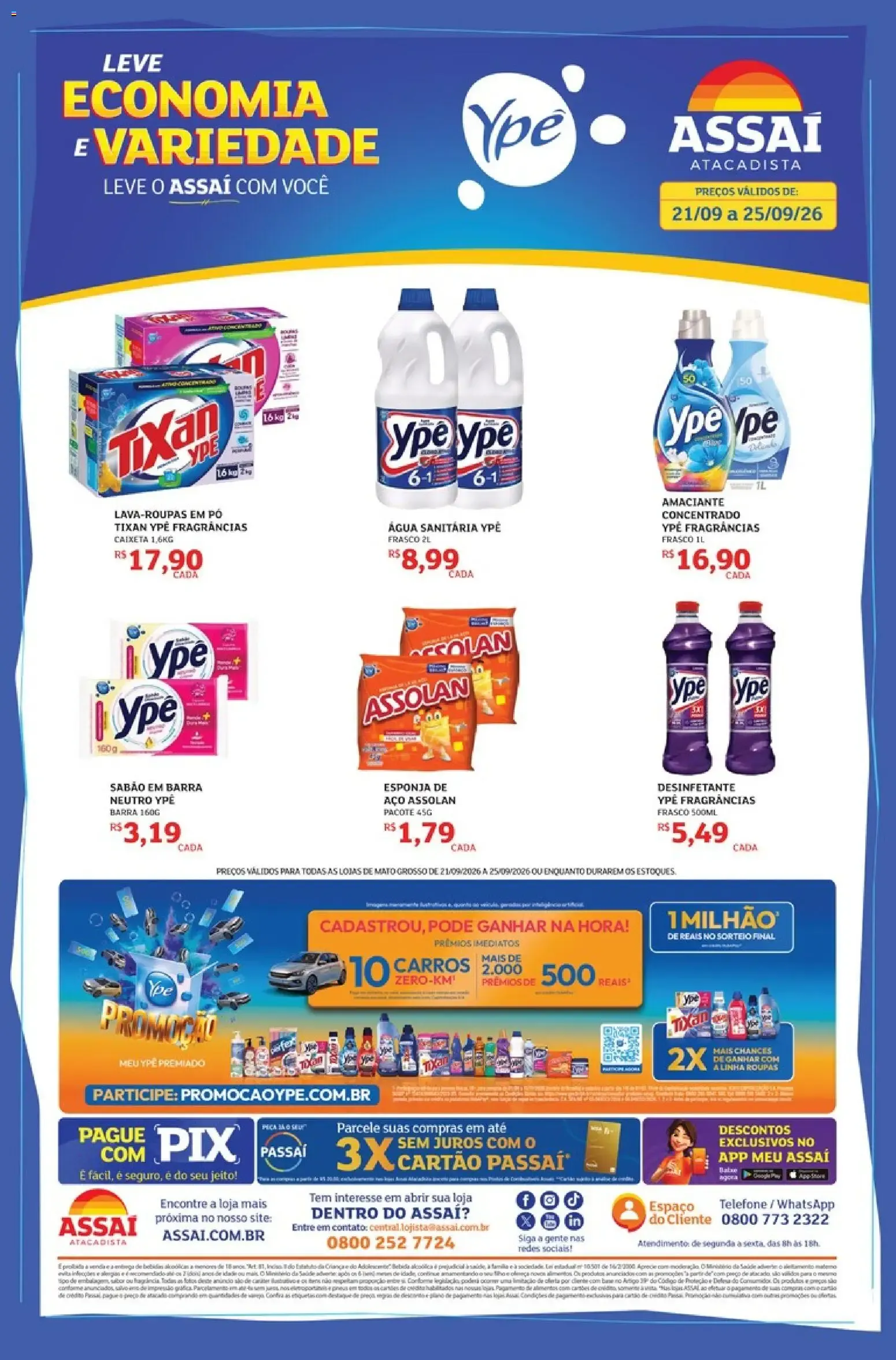 Encarte de Assaí Atacadista ofertas - MT de 21/09/2026 | Promoções Online 21 de setembro até 25 de setembro 2026 - Pagina 1
