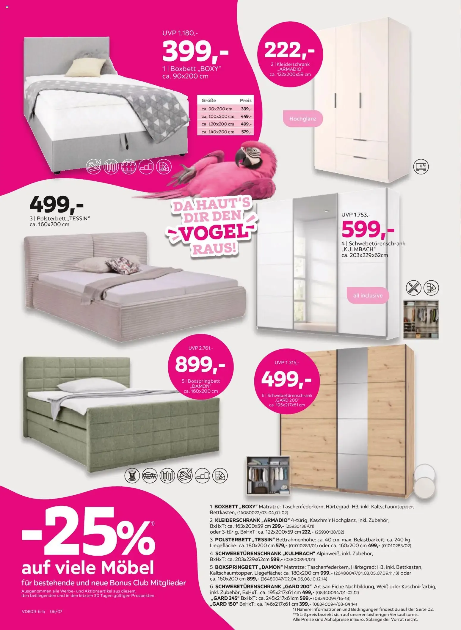 Mömax Pink Shopping: 25% en muebles y 20% en otros productos von 31. August bis 29. September 2026 - Prospekt seite 6