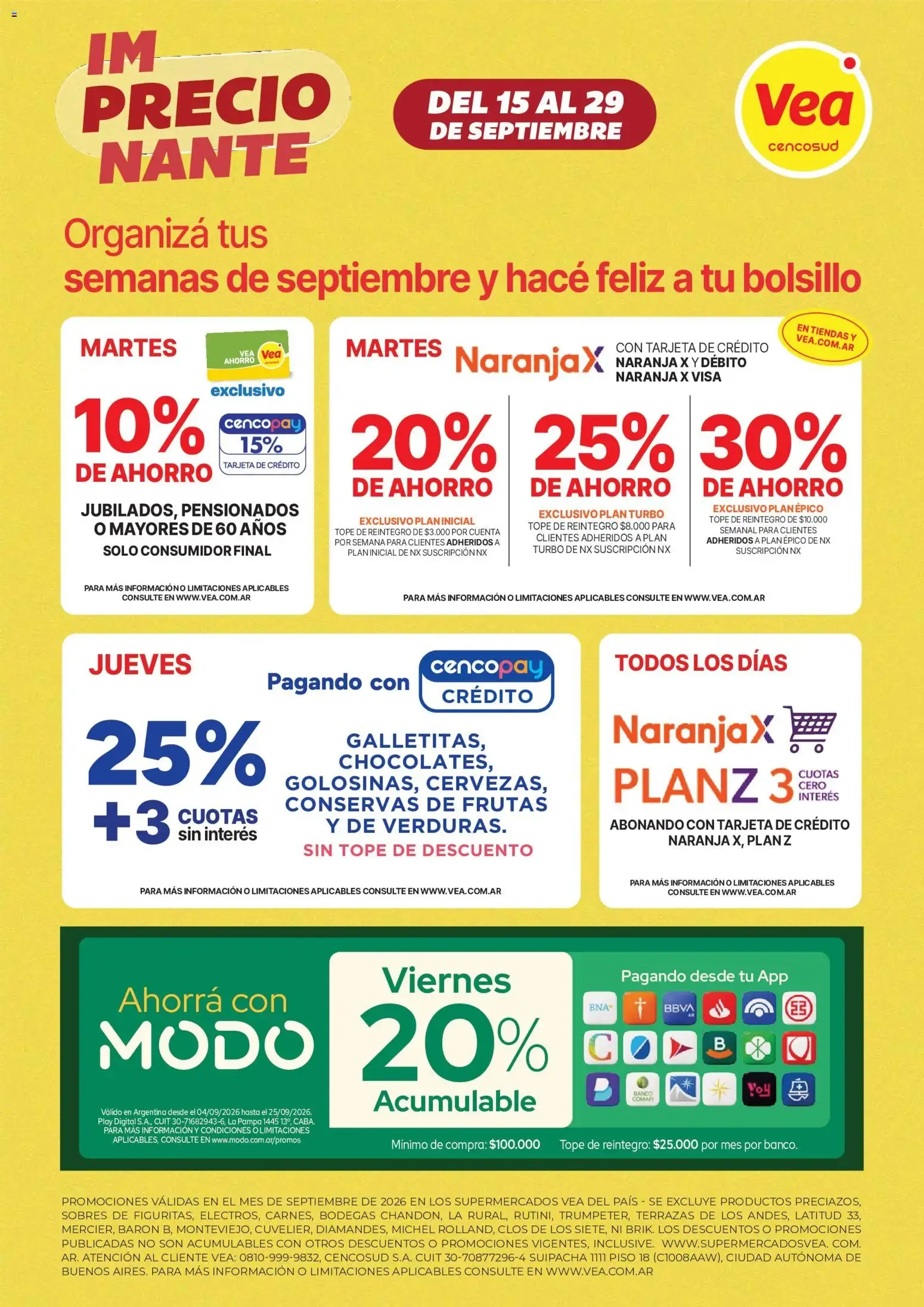 Ofertas de Vea - ImPRECIOnante del 15 al 29 de Septiembre 15 de septiembre al 29 de septiembre 2026 - Página 14 del catálogo