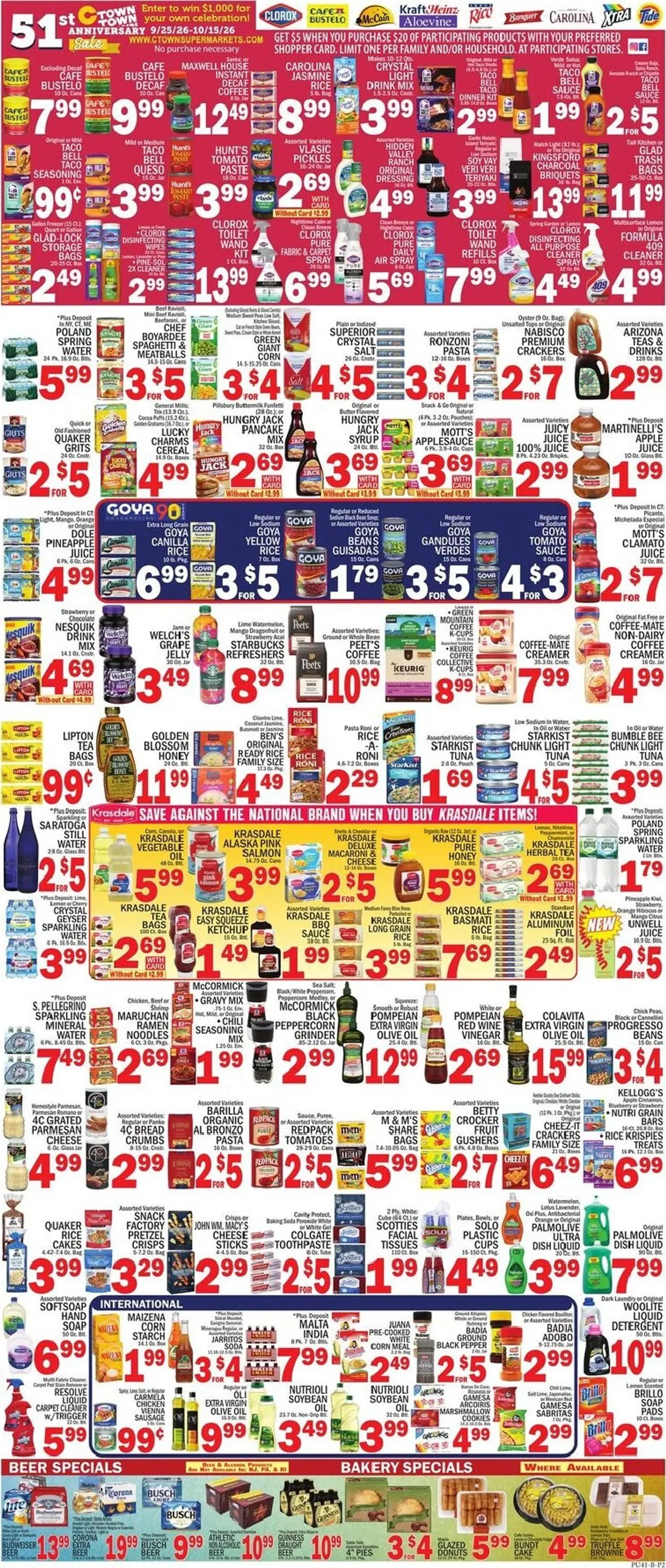 Weekly ad Current CTown leaflet valid from Friday 09/25/2026 to Thursday 10/01/2026 from September 25 to October 1 2026 - Page 2