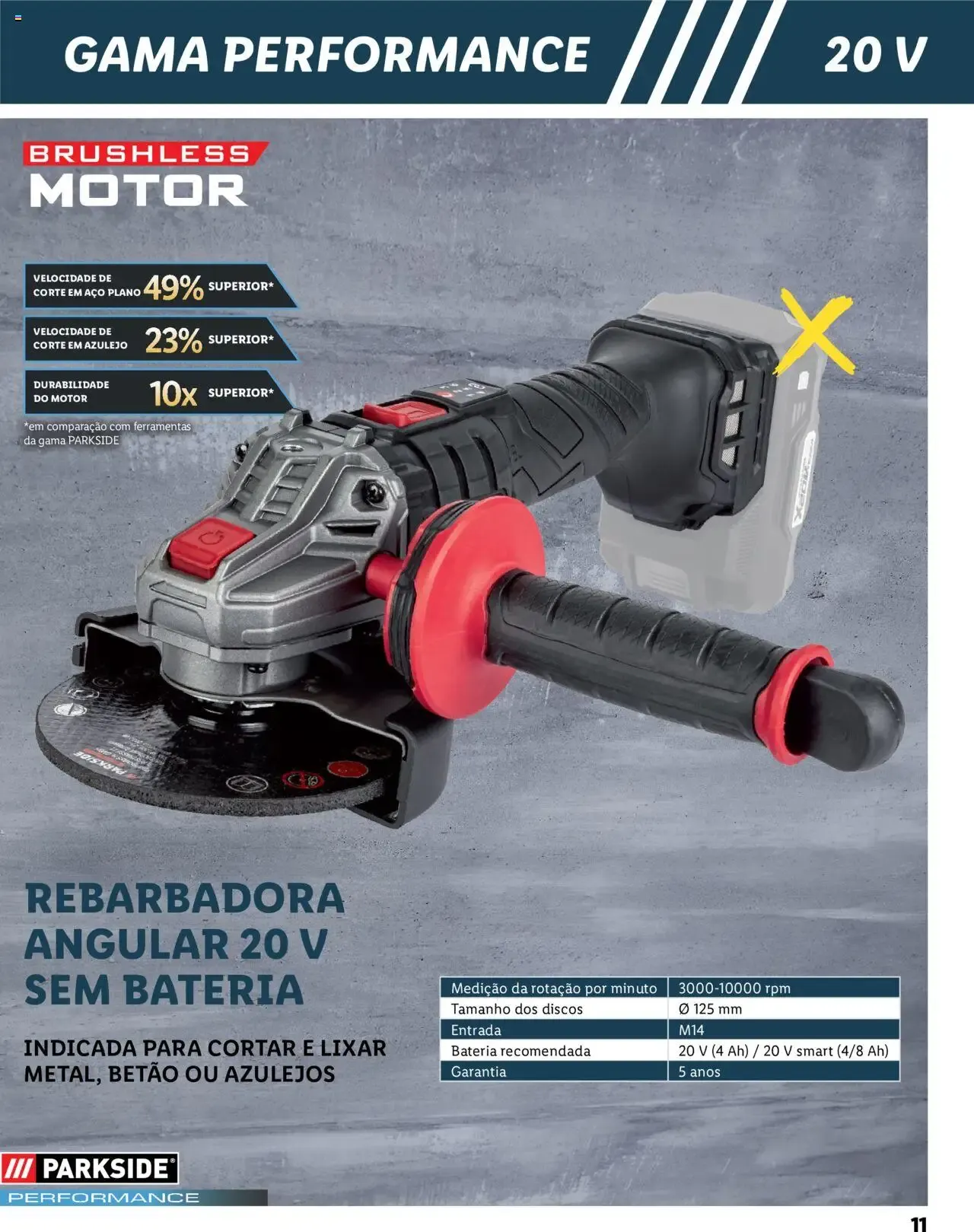 Folheto Lidl Parkside: Baterias e Ferramentas para todas as tarefas de 2 de fevereiro até 31 de dezembro 2026 - Pagina 11