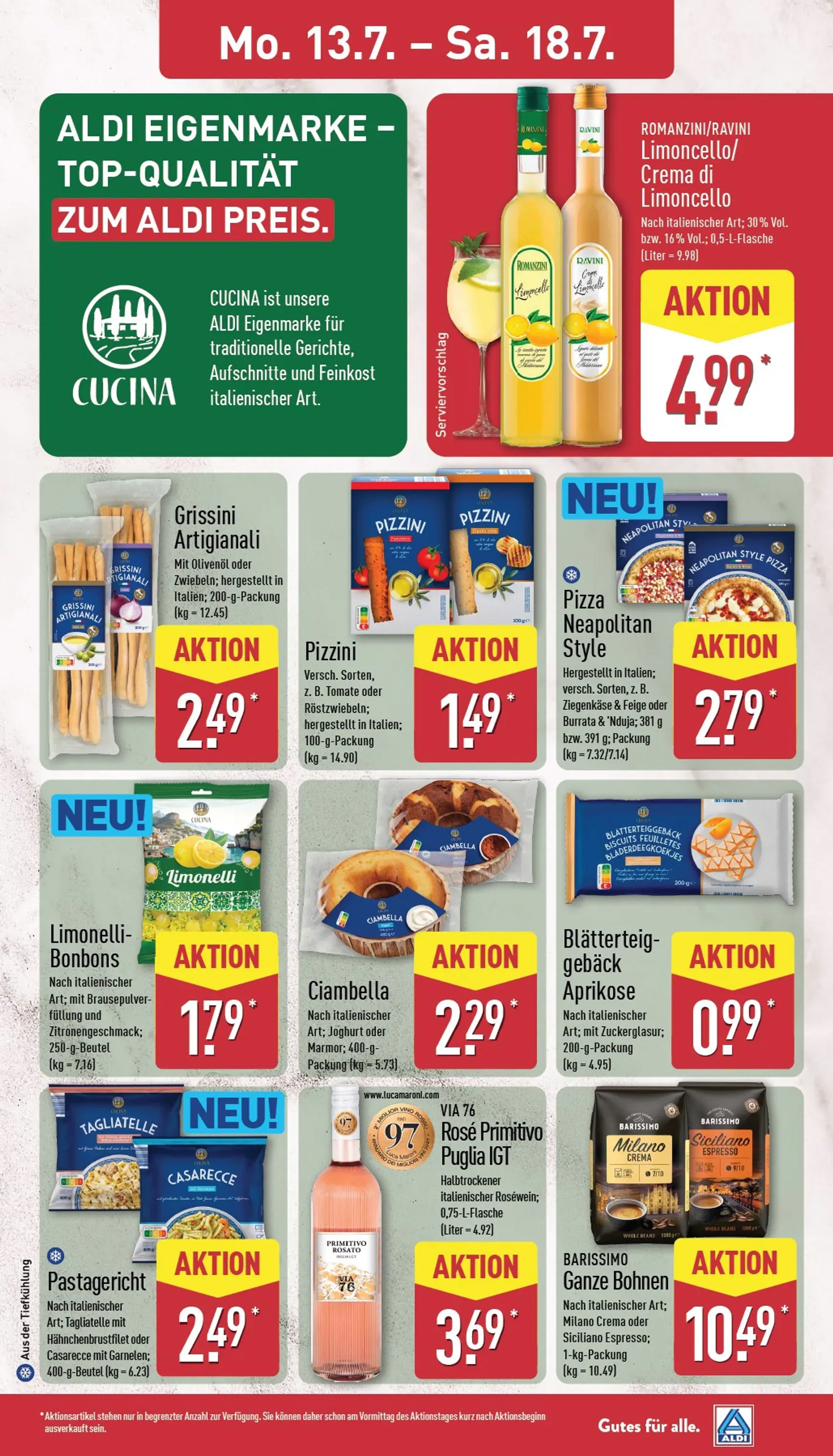 ALDI: Deine Genussreise nach Italien von 13. Juli bis 18. Juli 2026 - Prospekt seite 13