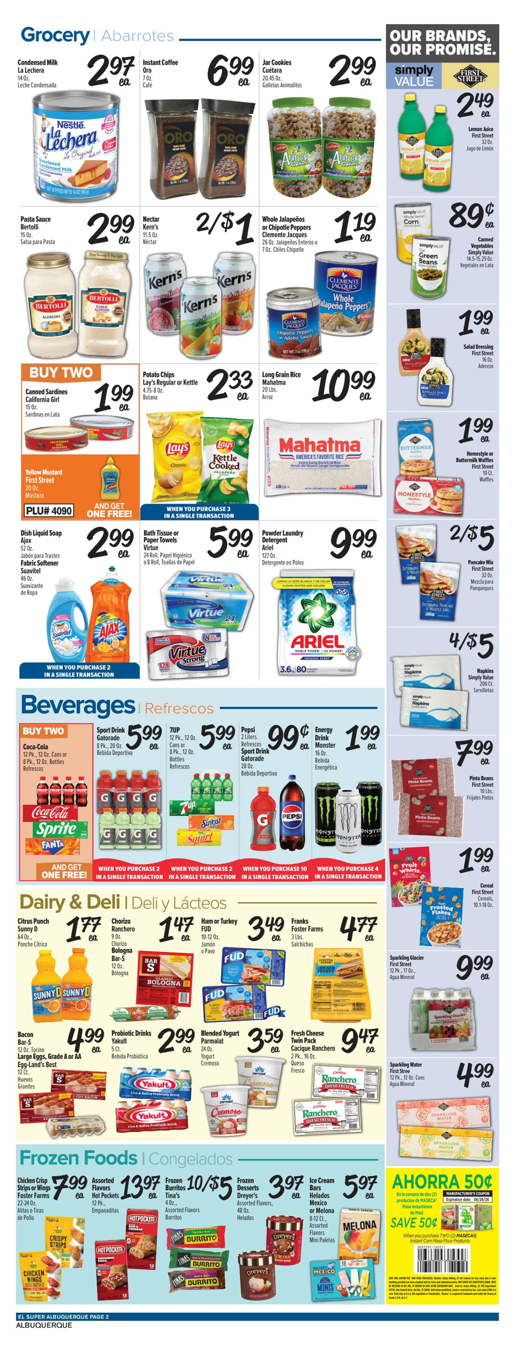 Weekly promotion El Super spanning from August 19 to August 25 2026 - Page 2 for Catalogue 365