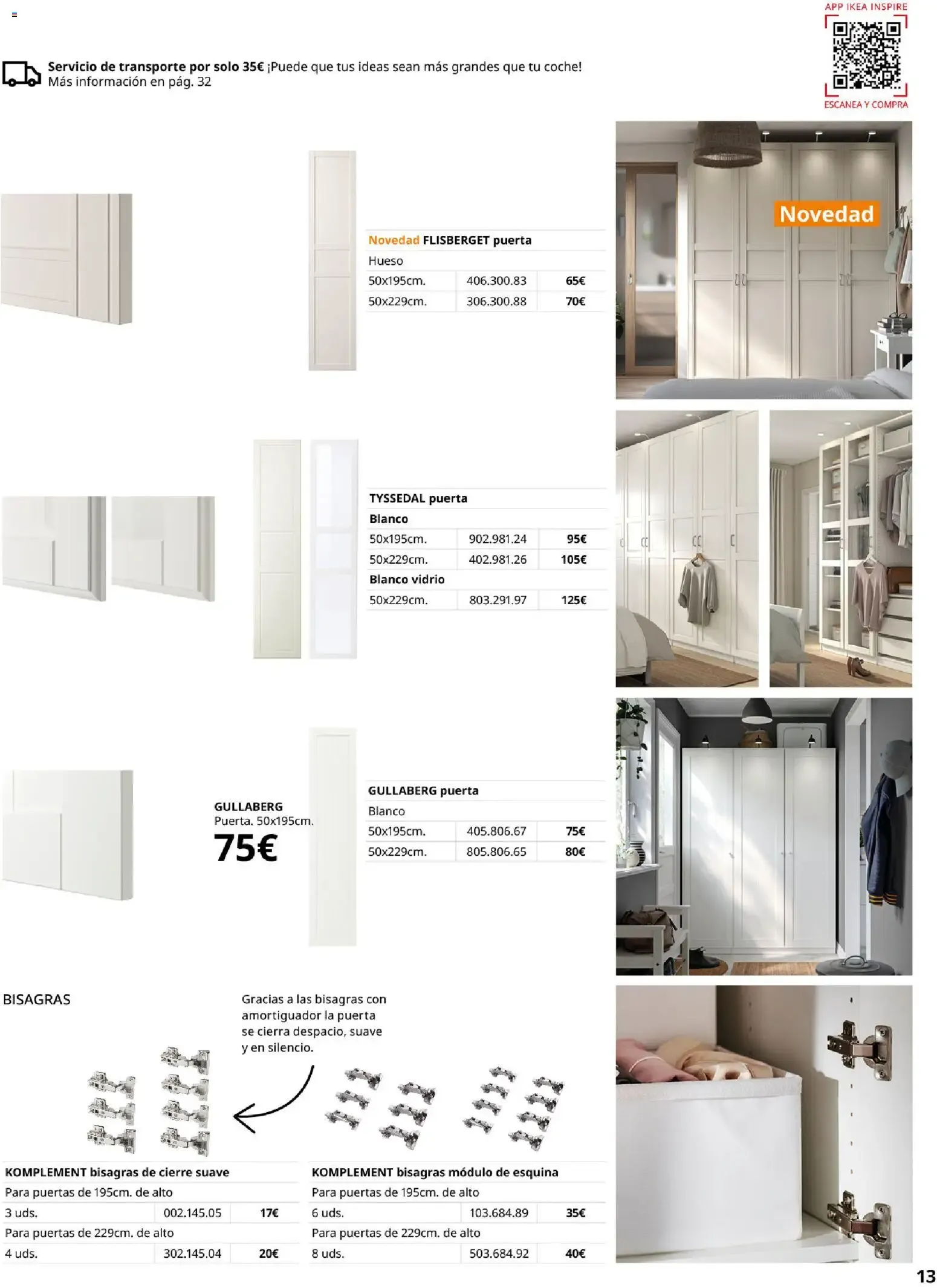 Catálogo de Guía de compra PAX y KOMPLEMENT - Sistema de armarios IKEA 1 de septiembre al 31 de enero 2027 - Página 13