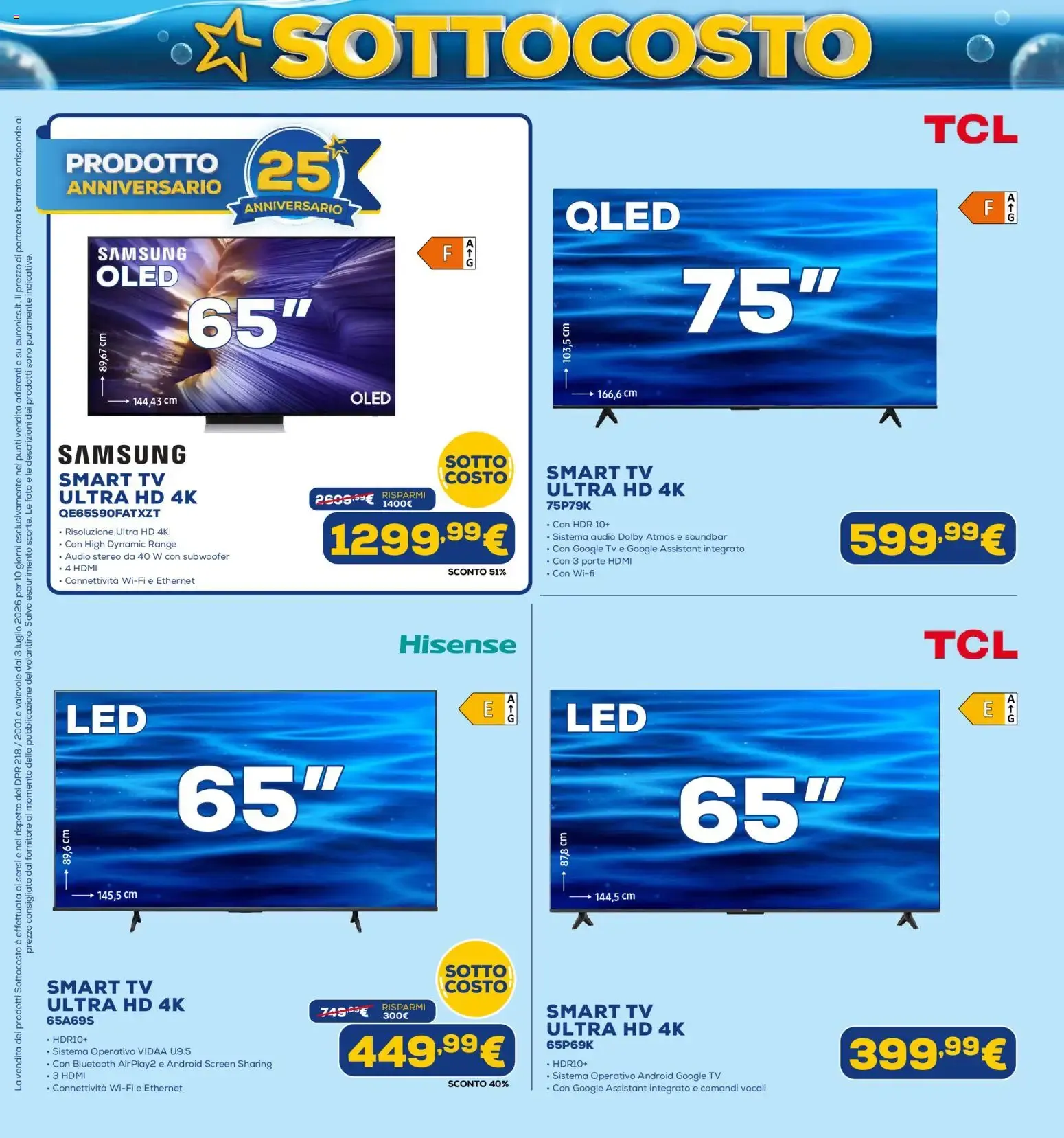 Euronics SOTTO COSTO - Dal 3 al 12 Luglio da 3 luglio a 12 luglio di 2026 - Pagina del volantino 15