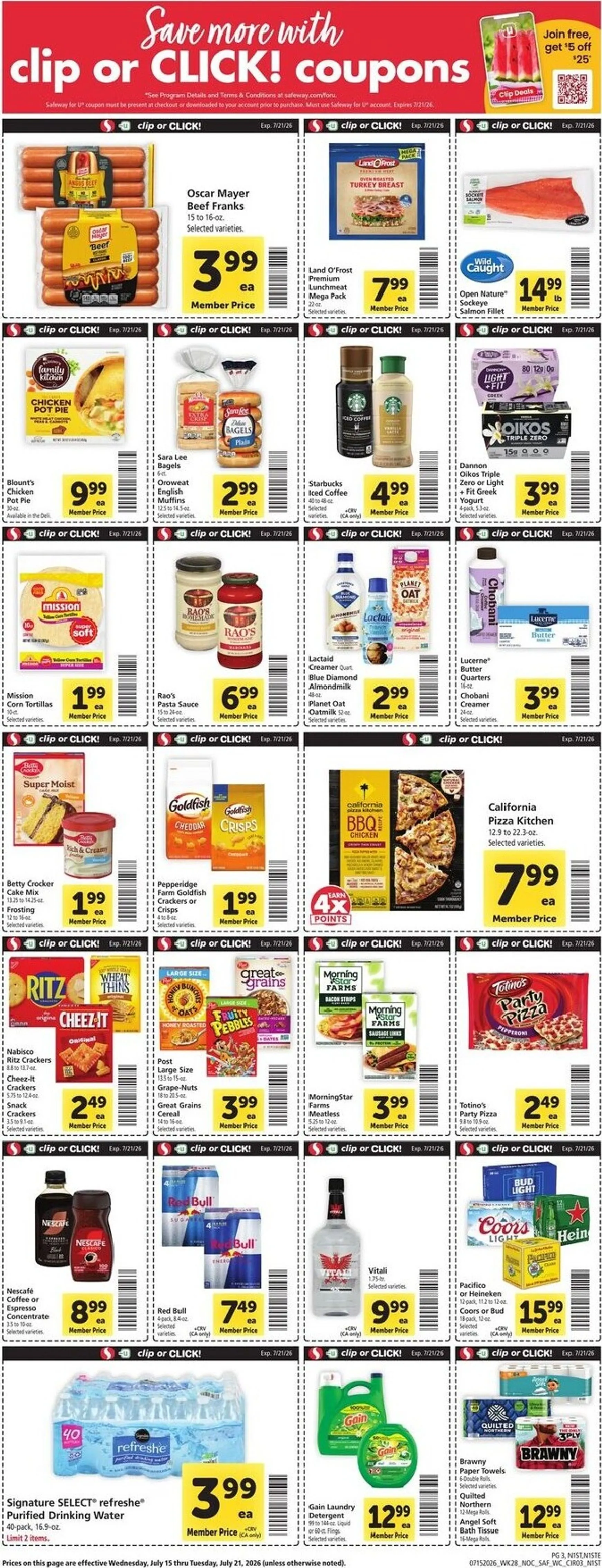 Weekly ad Safeway: Celebrating 100 Years from July 15 to July 21 2026 - Page 3