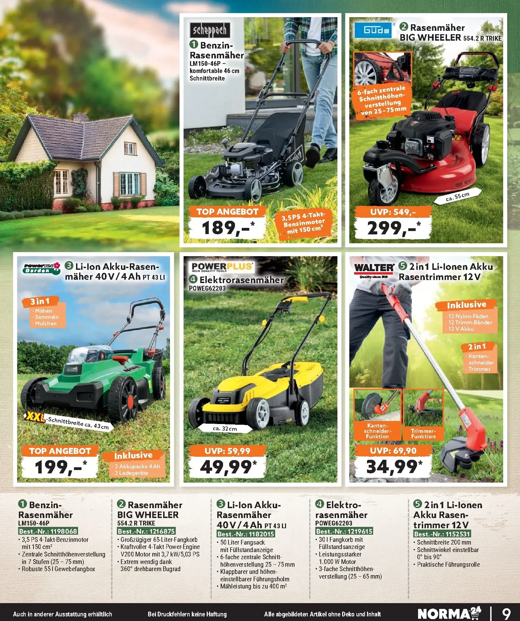 Norma - Bestellmagazin Prospekt – von Mittwoch 01.07.2026 bis Freitag 31.07.2026 von 1. Juli bis 31. Juli 2026 - Prospekt seite 9