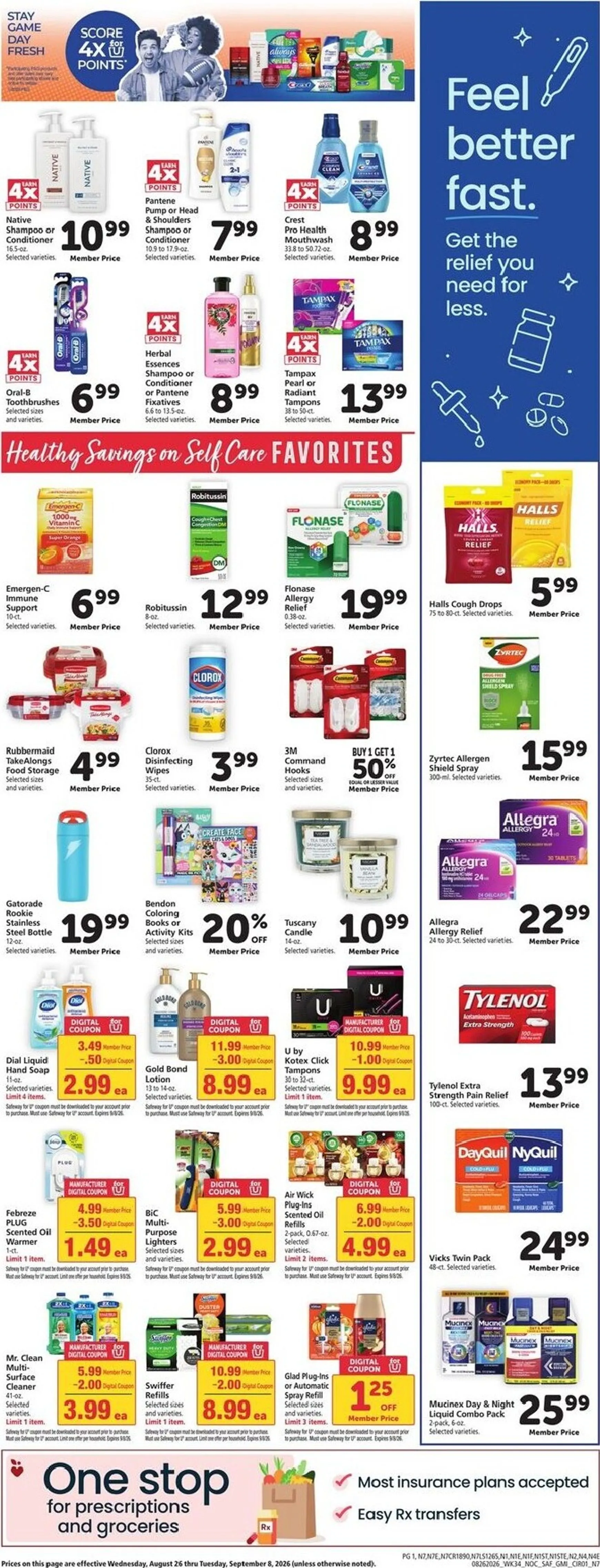 Weekly ad Current Safeway leaflet valid from Wednesday 08/26/2026 to Tuesday 09/01/2026 from August 26 to September 1 2026 - Page 8