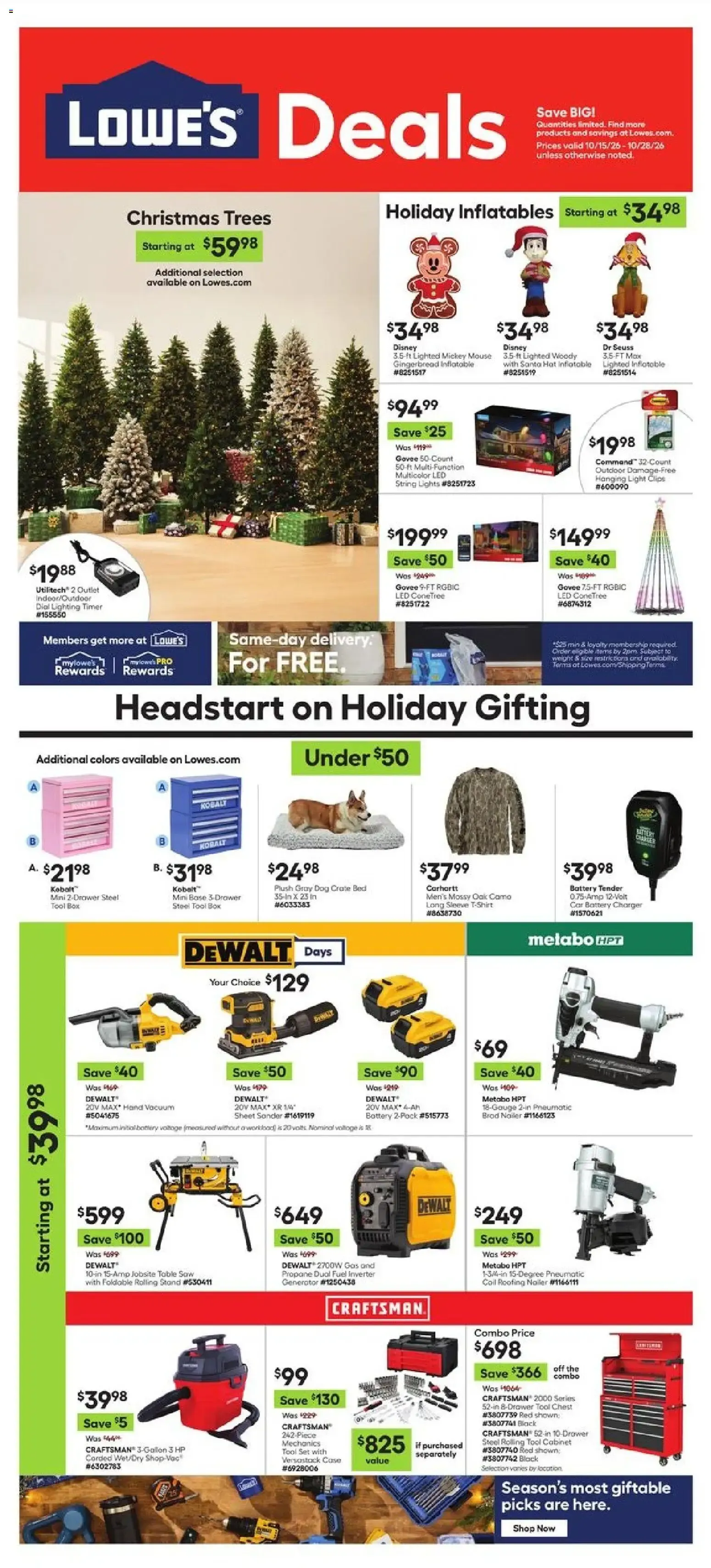 Lowe's Deals: Headstart on Holiday Gifting