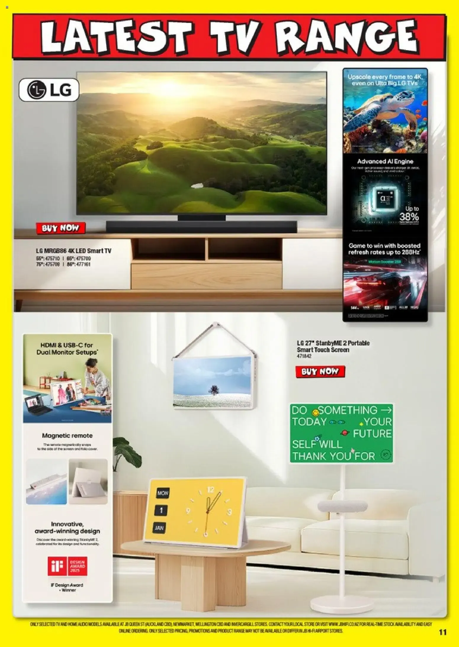 JB Hi-Fi Latest TV Range from 3 August to 31 October 2026 - Catalogue Page 11
