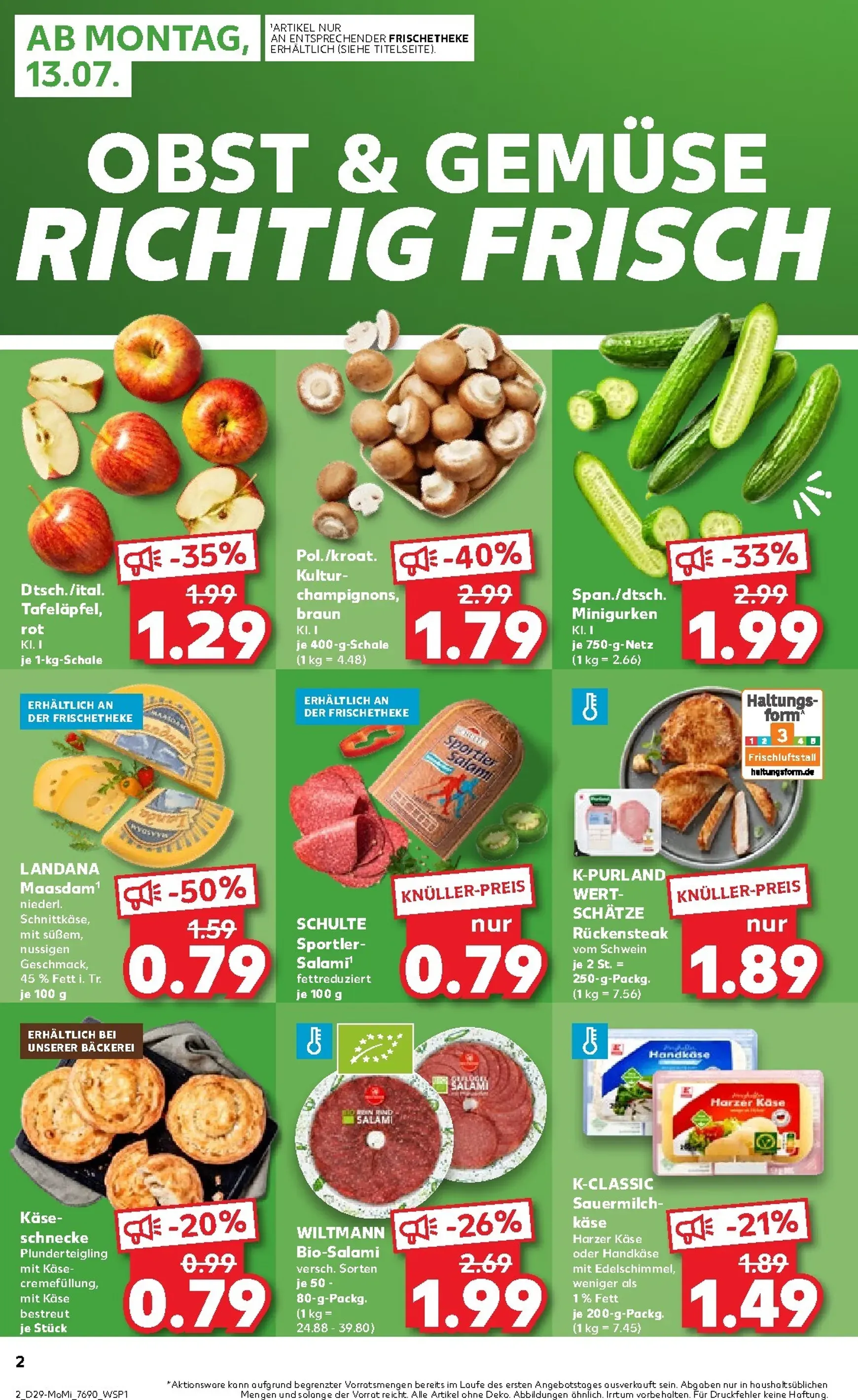 Kaufland - Angebote ab Montag Prospekt nächste Woche – von Montag 13.07.2026 bis Mittwoch 15.07.2026 von 13. Juli bis 15. Juli 2026 - Prospekt seite 2