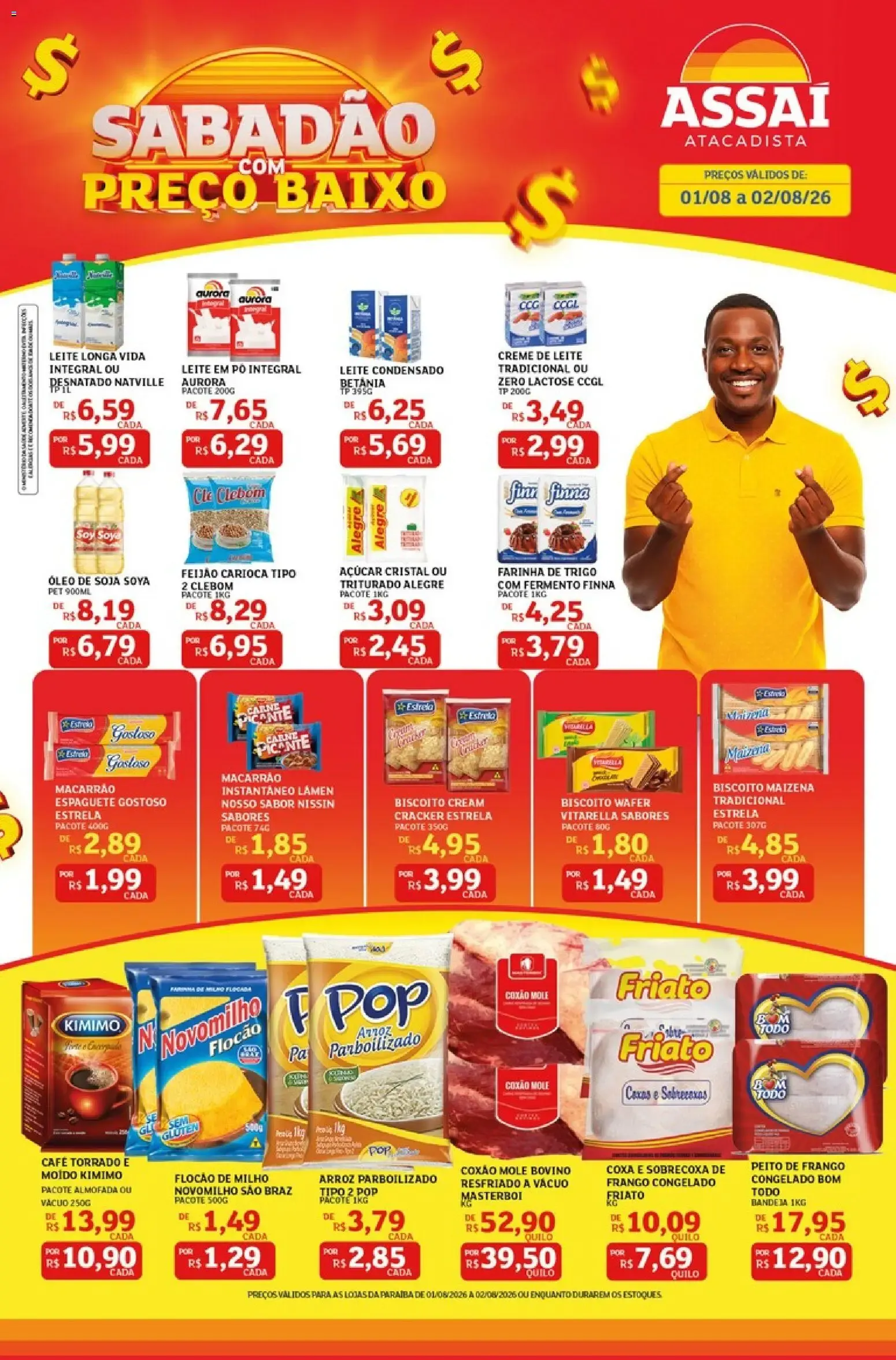 Encarte de Assaí Atacadista ofertas - PB de 01/08/2026 | Promoções Online 1 de agosto até 2 de agosto 2026 - Pagina 1