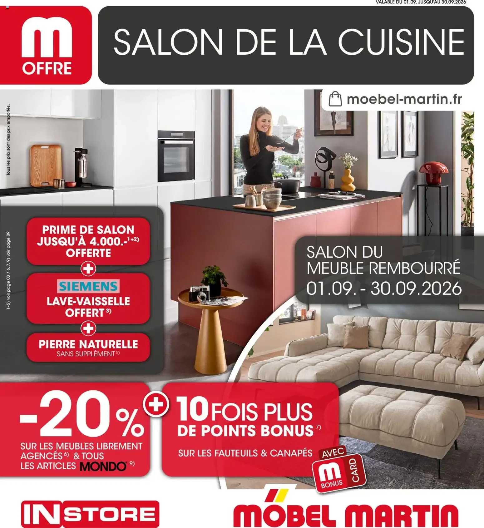 Möbel Martin: Salon de la Cuisine y Salon del Mueble Rembourré du 1 septembre au 30 septembre 2026 - Catalogue page 1