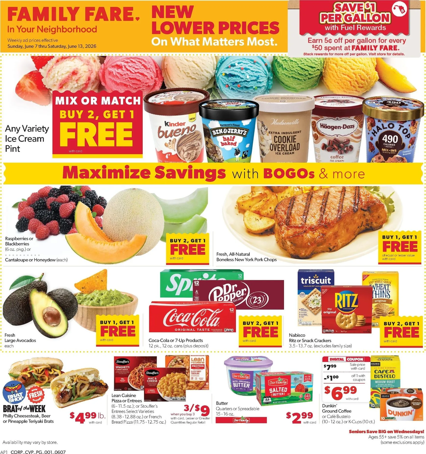 Weekly ad Current Family Fare leaflet valid from Sunday 06/07/2026 to Saturday 06/13/2026 from June 7 to June 13 2026 - Page 1