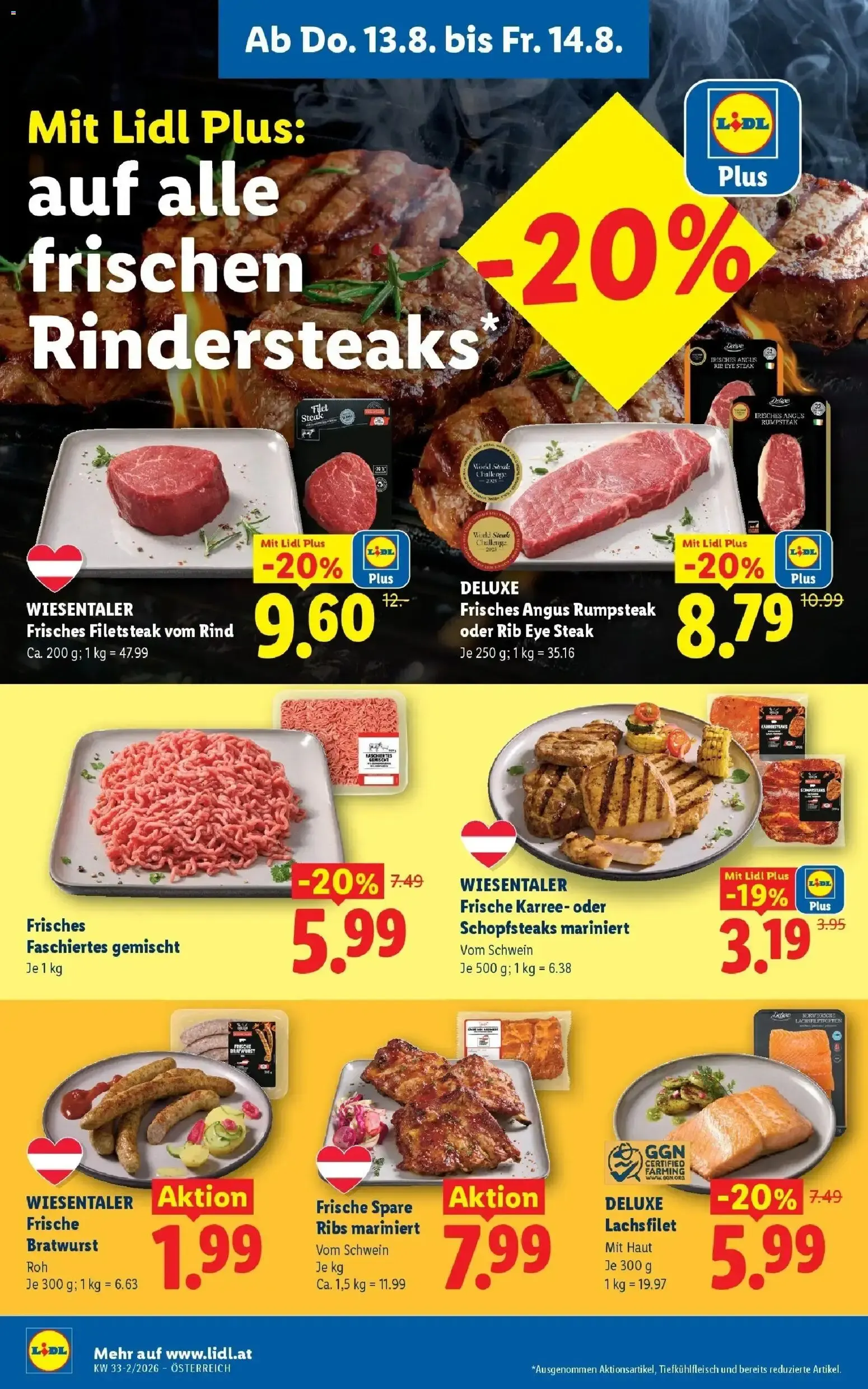 Mit Lidl Plus Österreichs günstigste Preise* von 13. August bis 14. August 2026 - Flugblätt seite  8