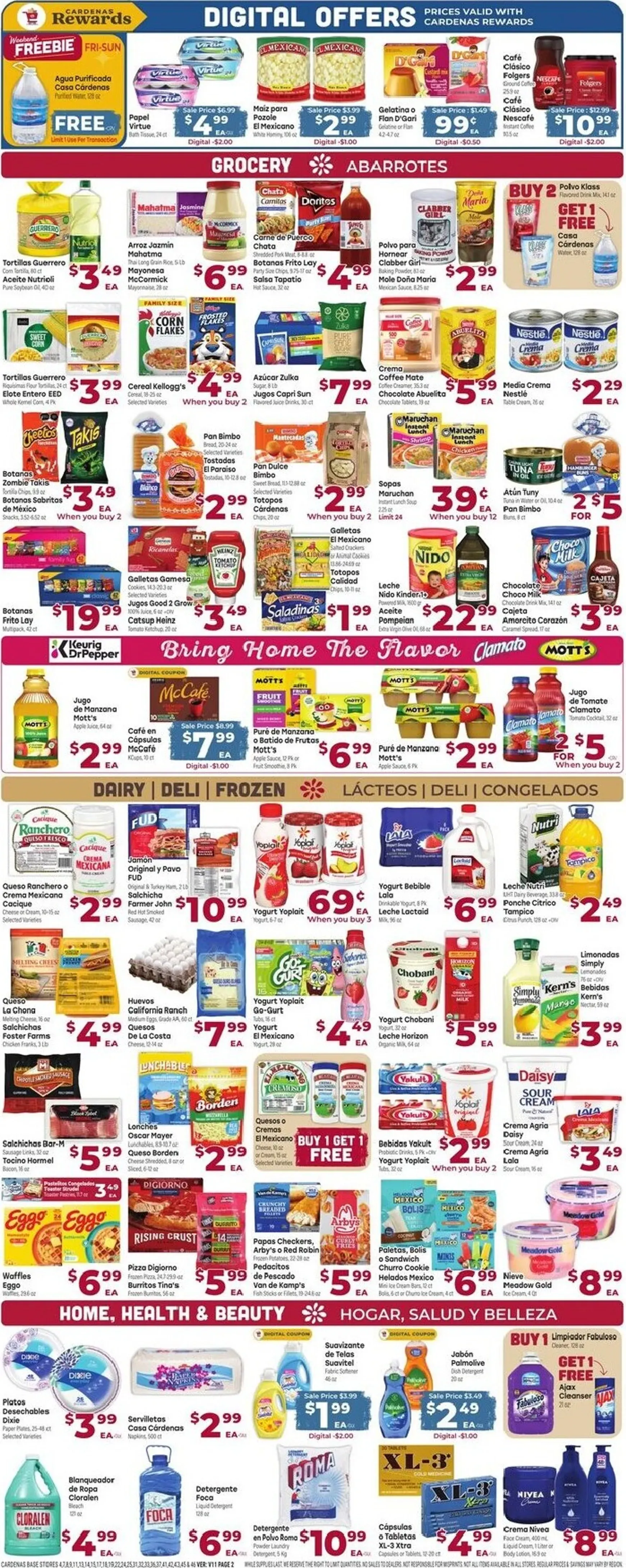 Weekly ad Current Cardenas Markets leaflet valid from Wednesday 09/30/2026 to Tuesday 10/06/2026 from September 30 to October 6 2026 - Page 2