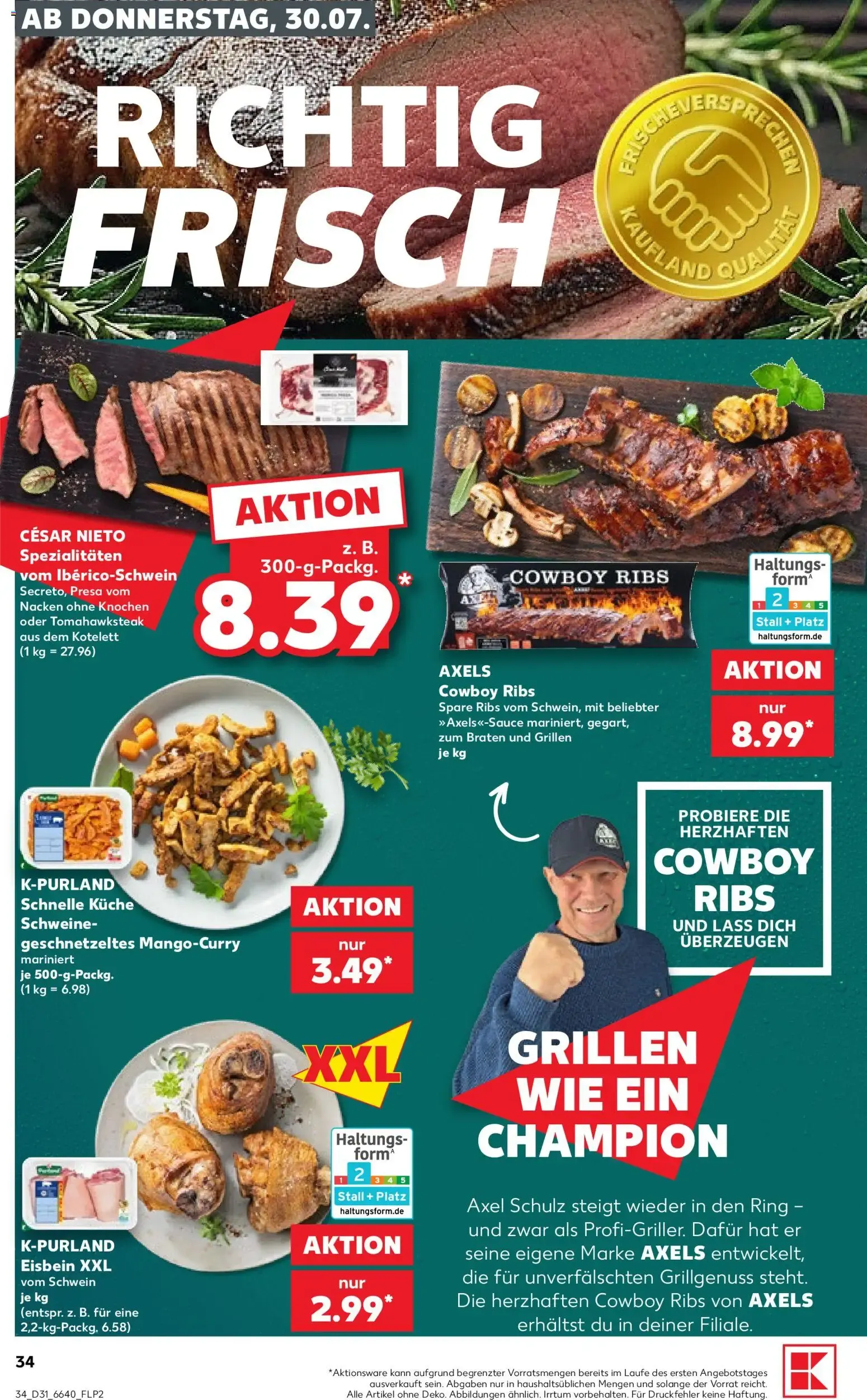 Prospekt Kaufland ab 30.07.2026 » Angebote Online zum Blättern von 30. Juli bis 5. August 2026 - Prospekt seite 34