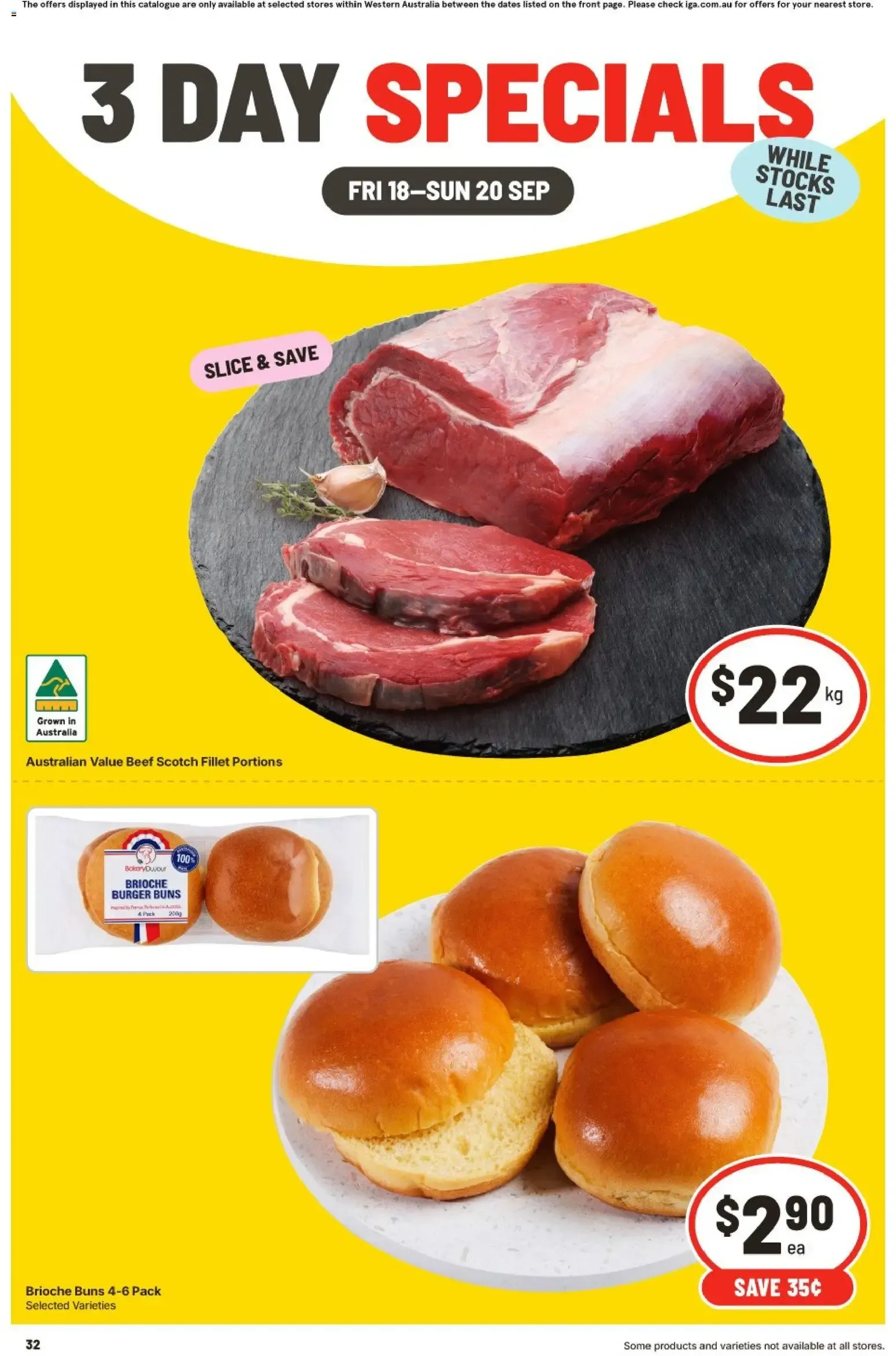 3 DAY SPECIALS - Catalogue valid from 18 September to 20 September 2026 - page 1
