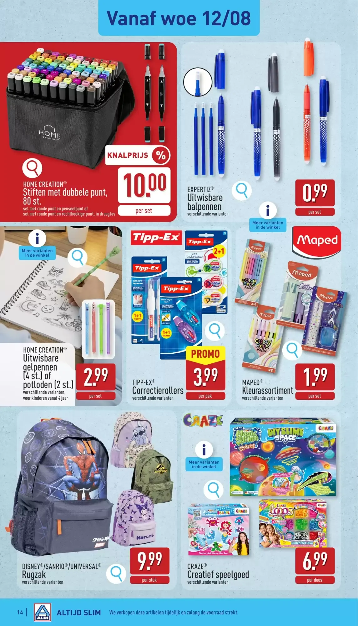 ALDI Folder ma 10/08 t.e.m. vrij 14/08 van 10 augustus tot 14 augustus 2026 - folder pagina 14