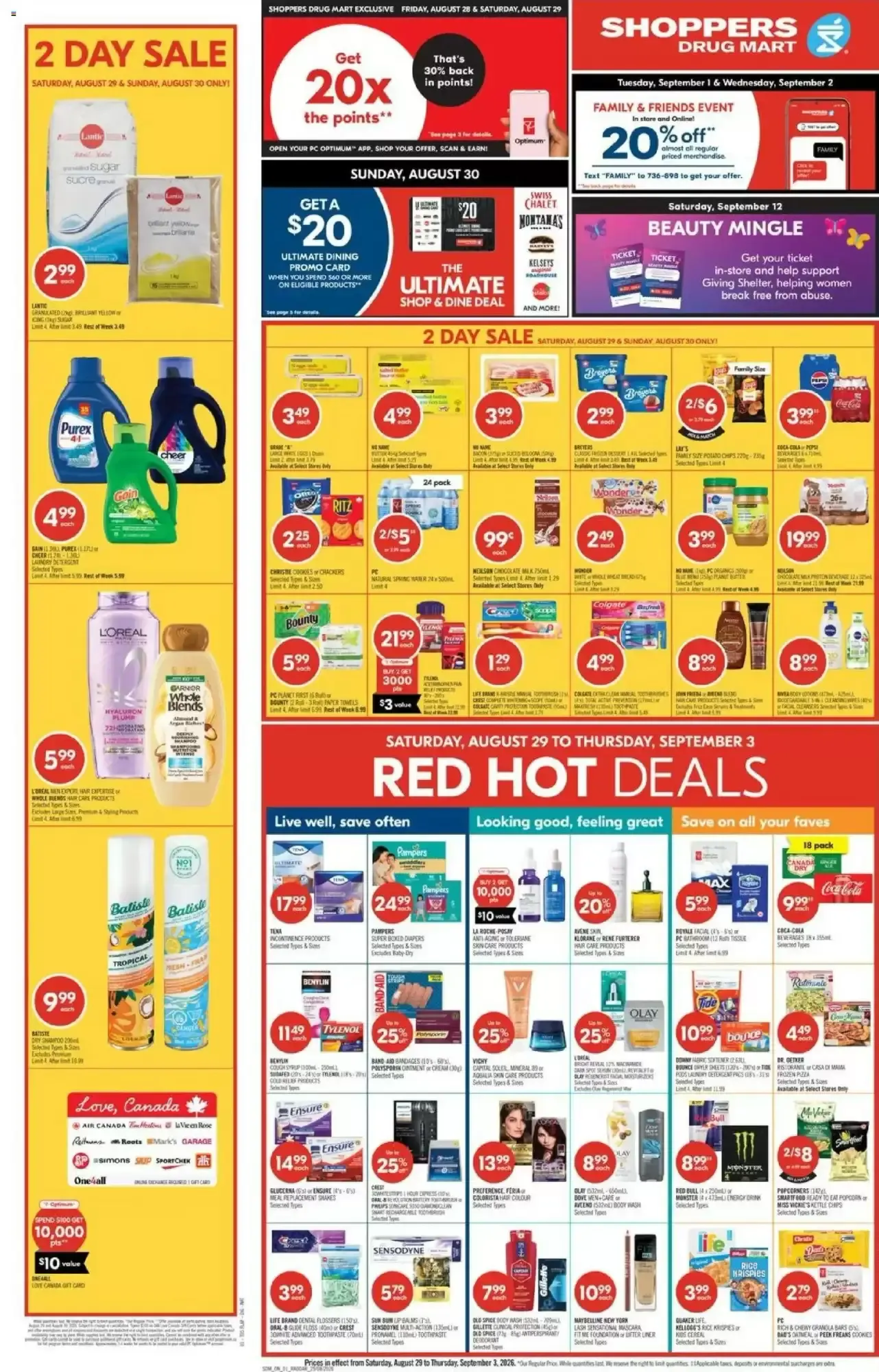 Shoppers Drug Mart flyer week 35 from August 29 to September 3 2026 - flyer page 1