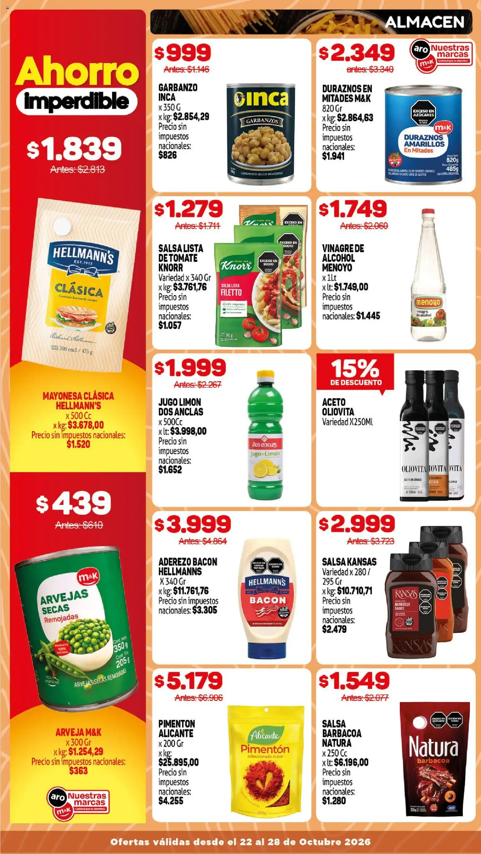 Ofertas de Makro Ahorro al Rojo Vivo 22 de octubre al 28 de octubre 2026 - Página 7 del catálogo